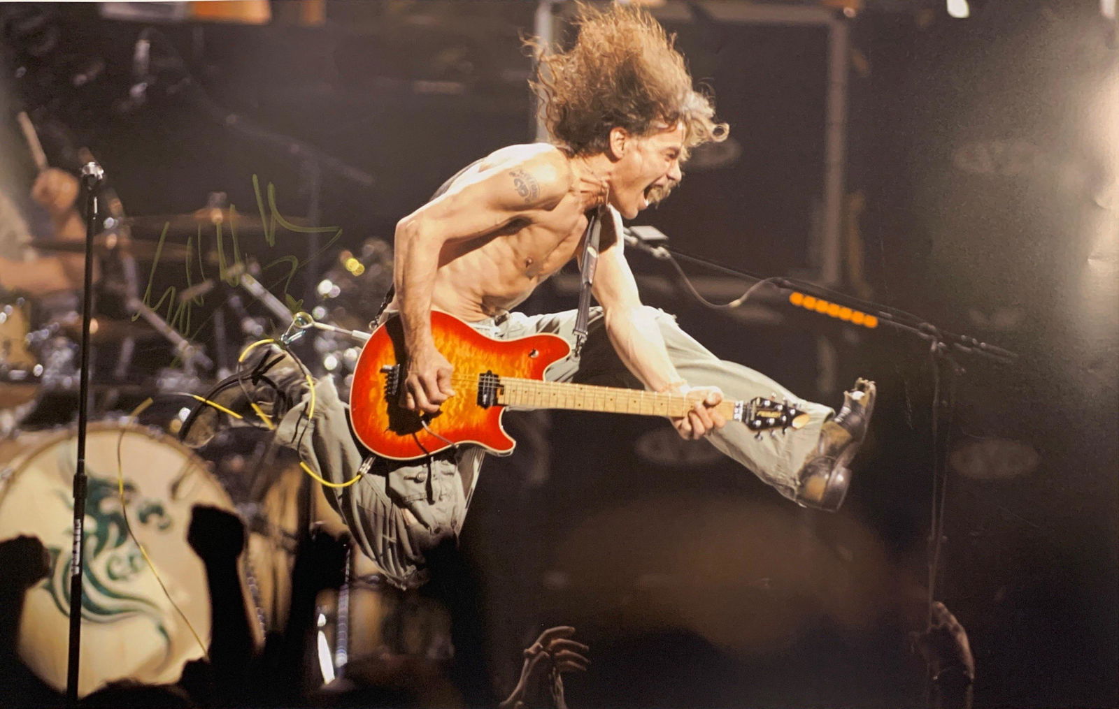 Autograph Signed Eddie Van Halen Poster (1 of 1)