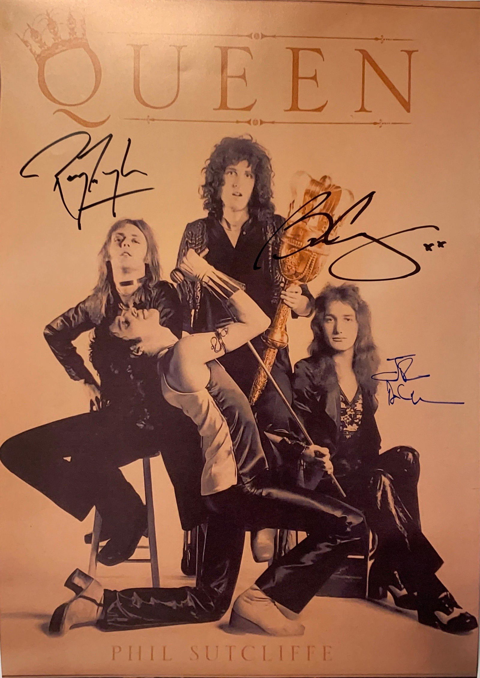 Autograph Signed Queen Poster (1 of 1)