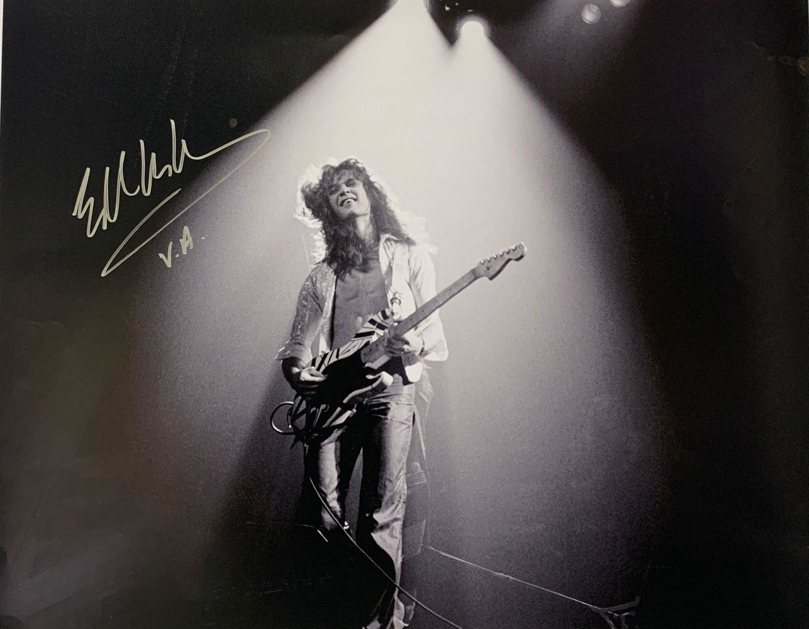 Autograph Signed Eddie Van Halen Poster (1 of 1)