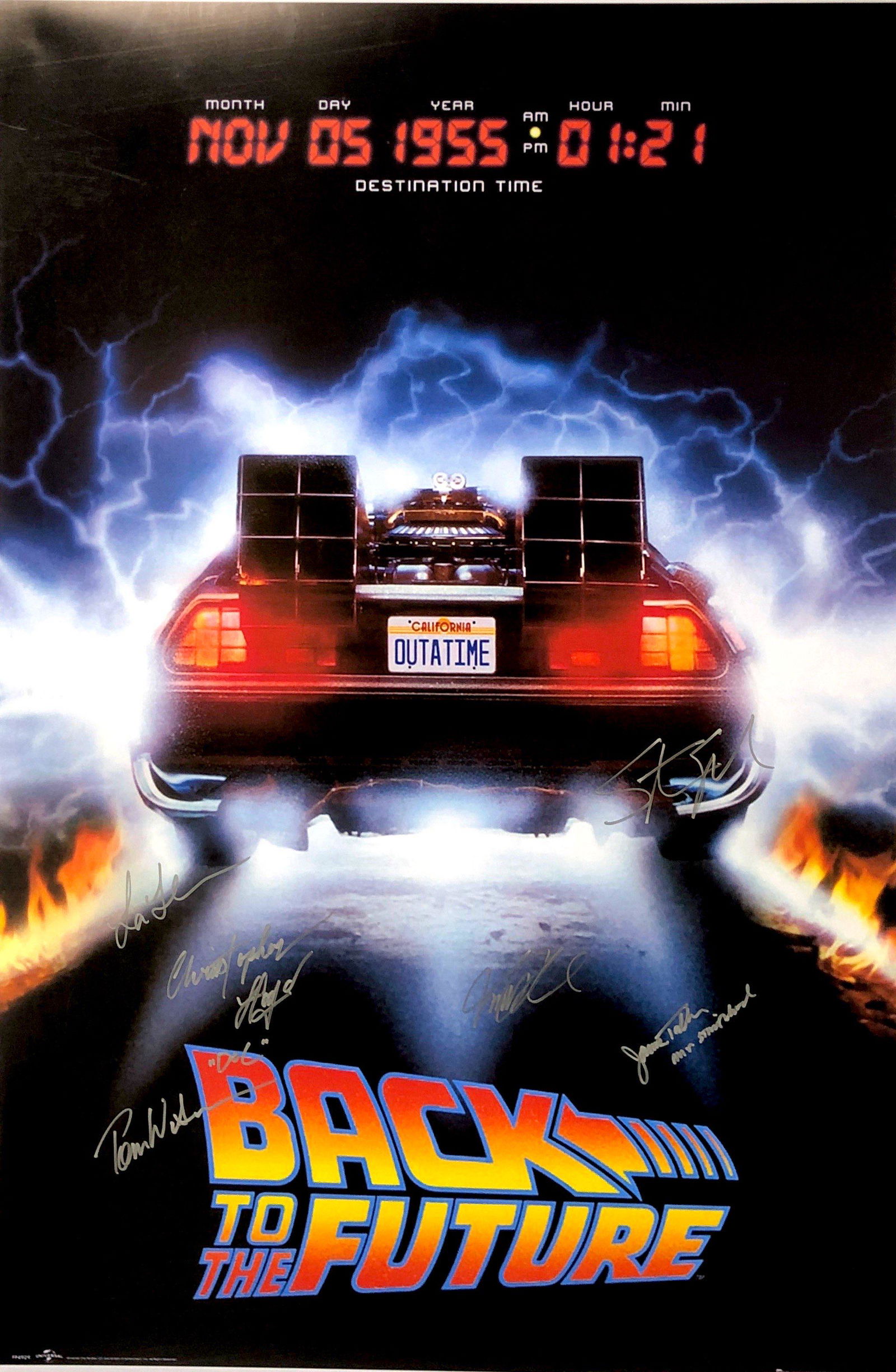 Autograph Signed Back to Future Poster (1 of 1)
