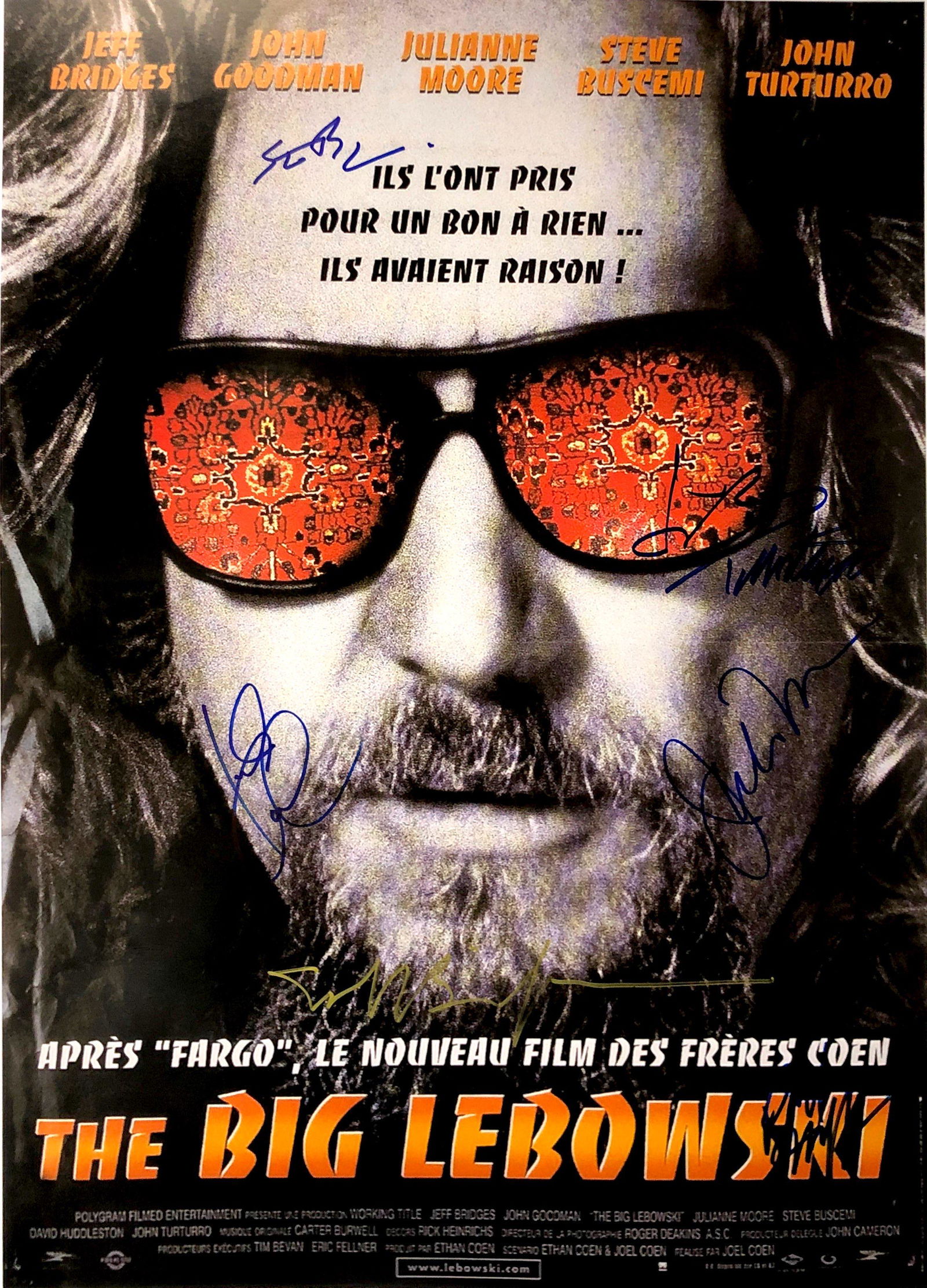 Autograph Signed Big Lebowski Poster (1 of 1)