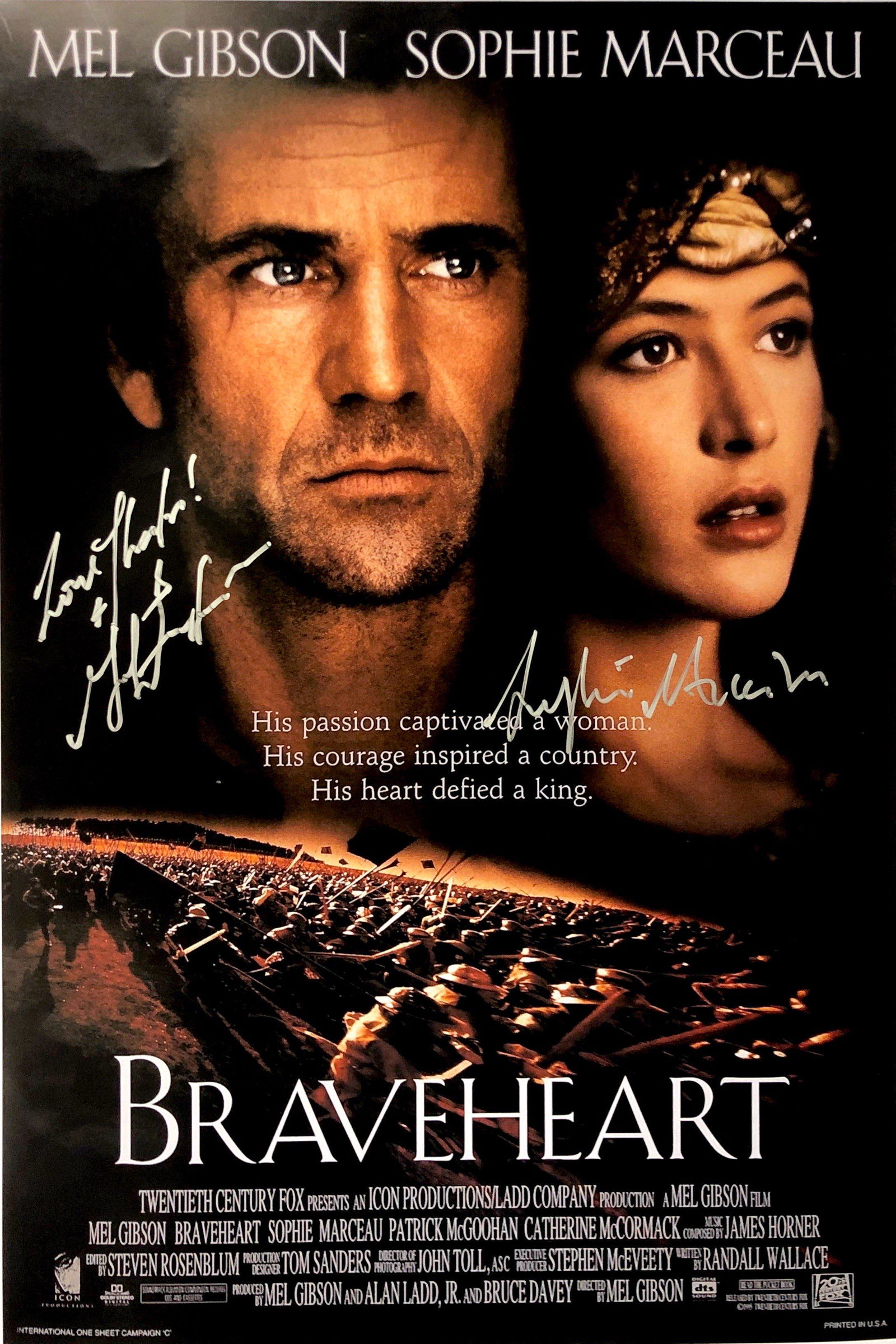 Autograph Signed Braveheart Poster (1 of 1)