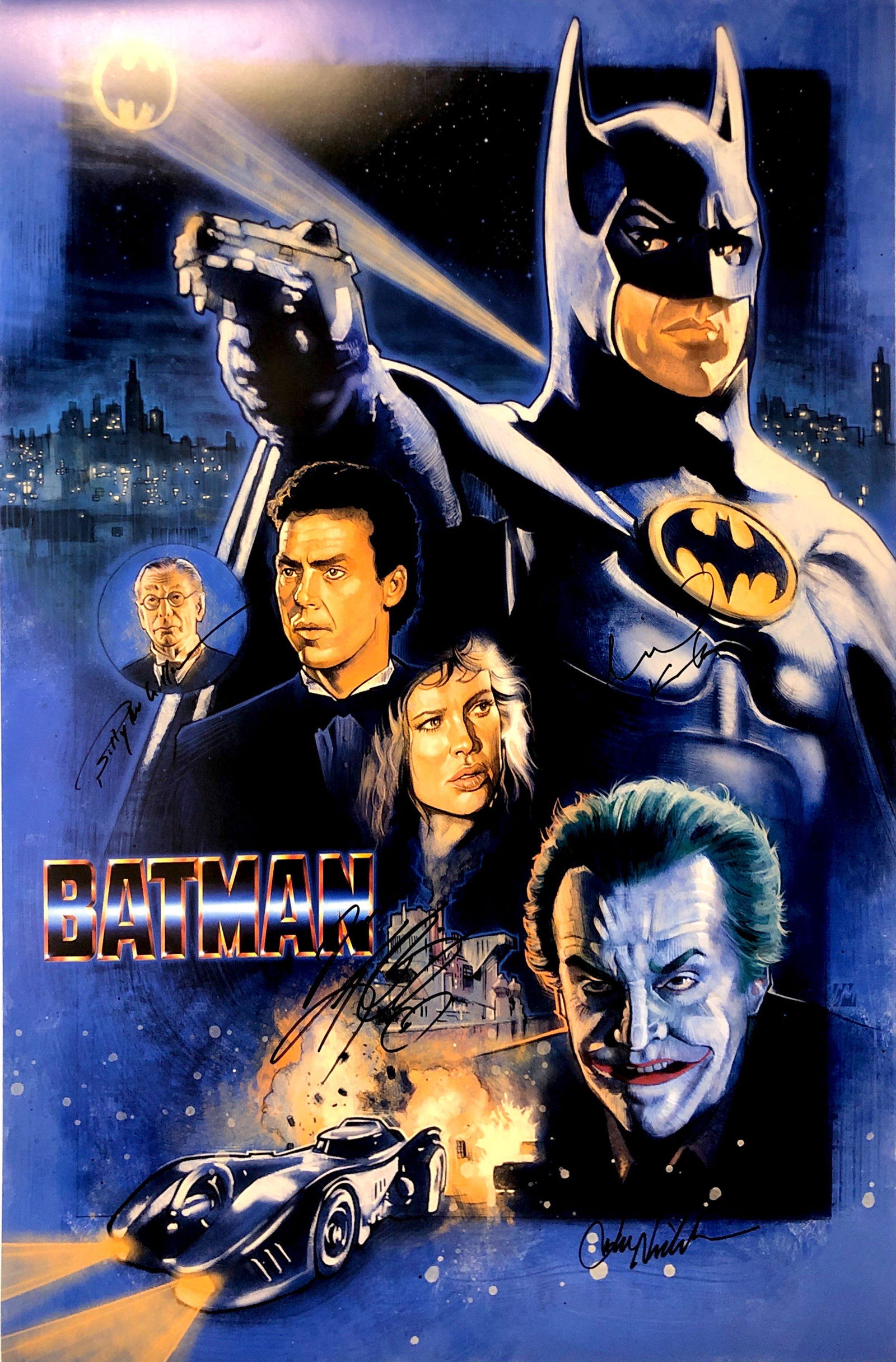 Autograph Signed Batman 1989 Poster (1 of 1)