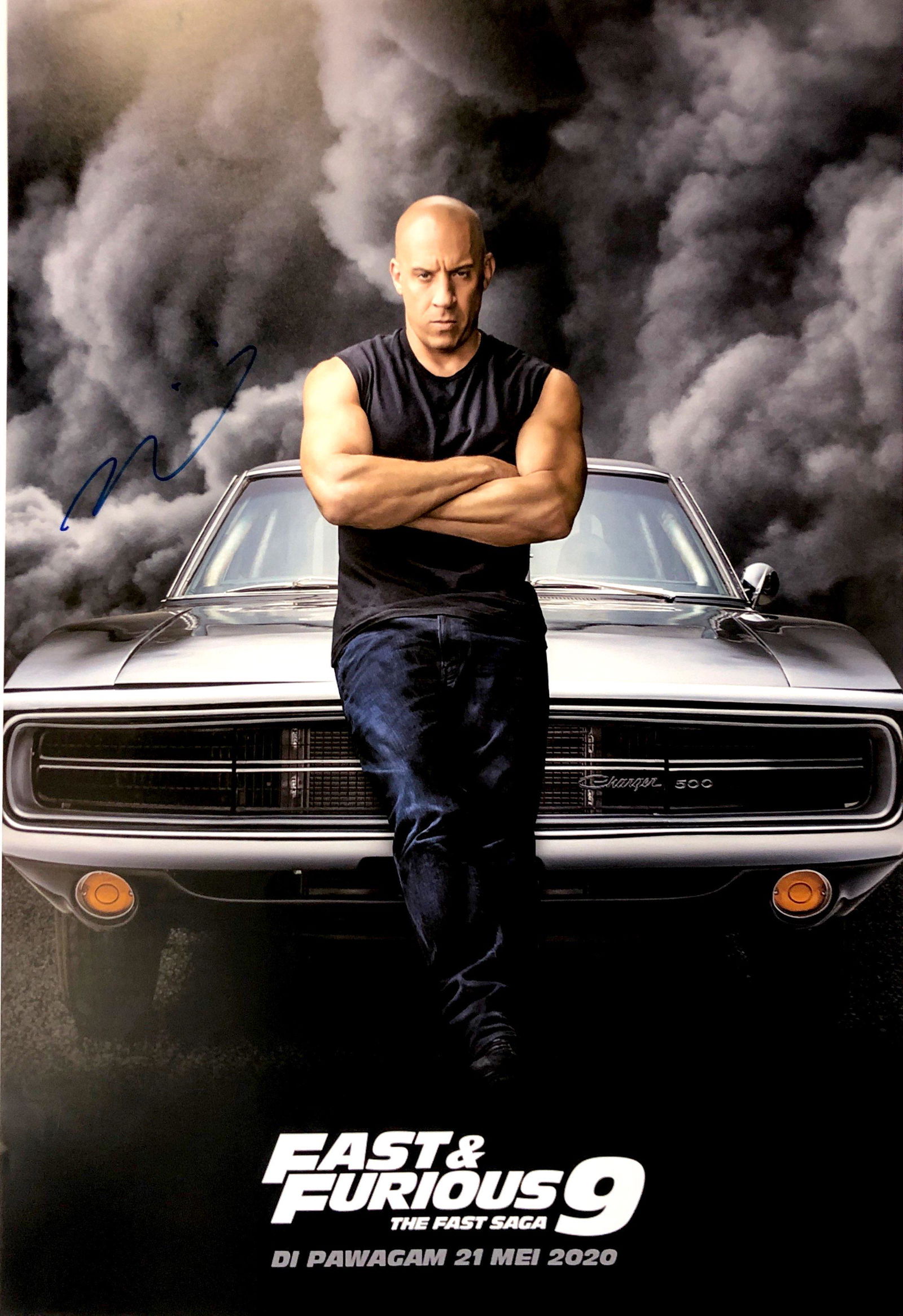Autograph Signed Fast and Furious 9 Poster (1 of 1)