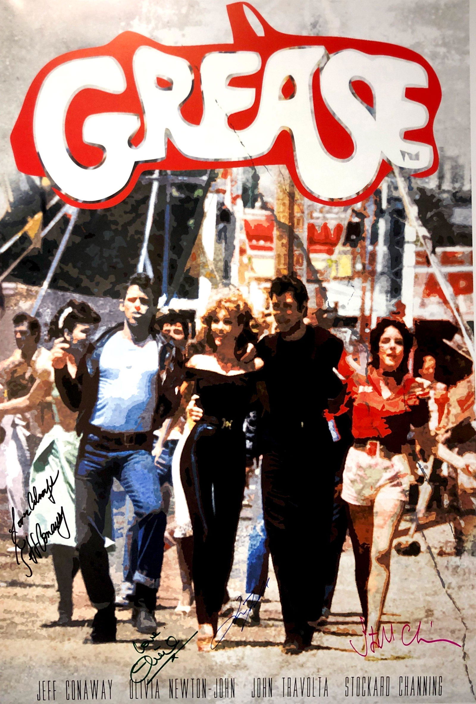 Autograph Signed Grease Poster (1 of 1)