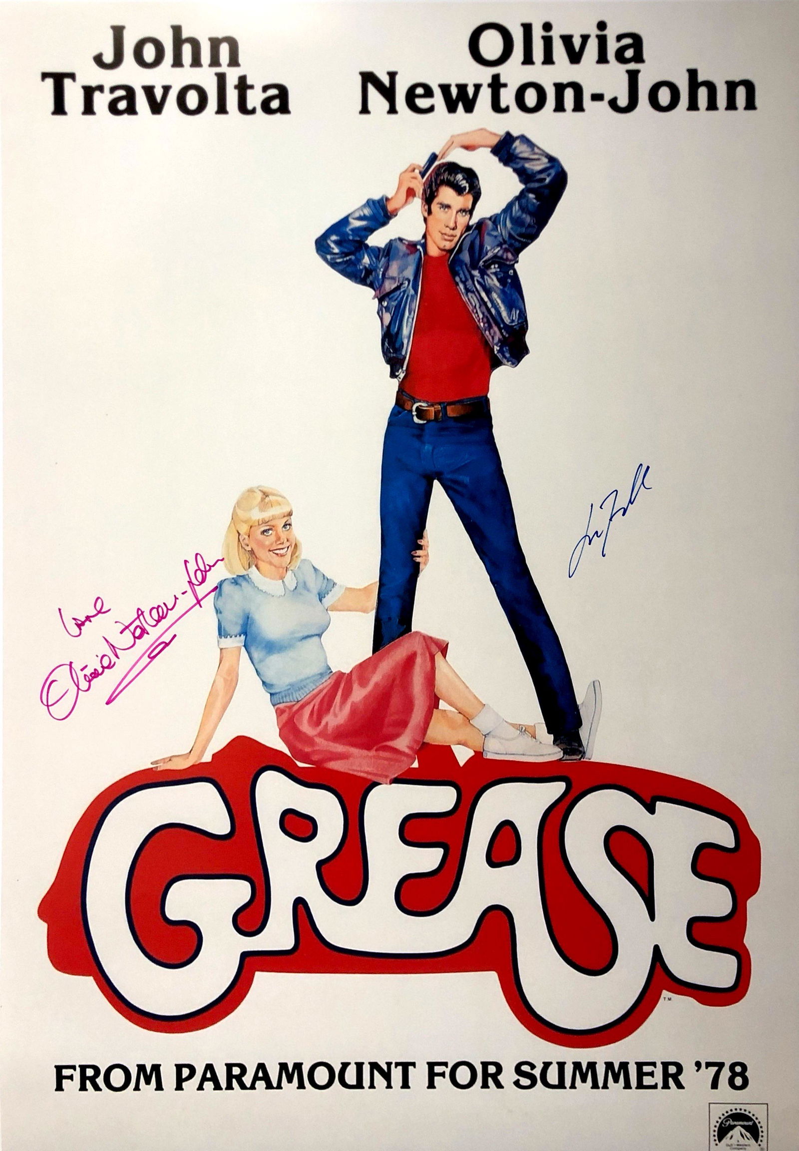 Autograph Signed Grease Poster (1 of 1)