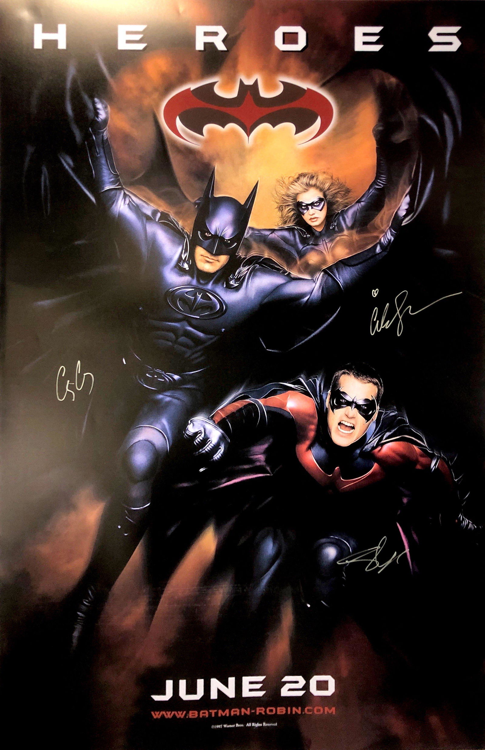 Autograph Signed Batman Robin Poster (1 of 1)