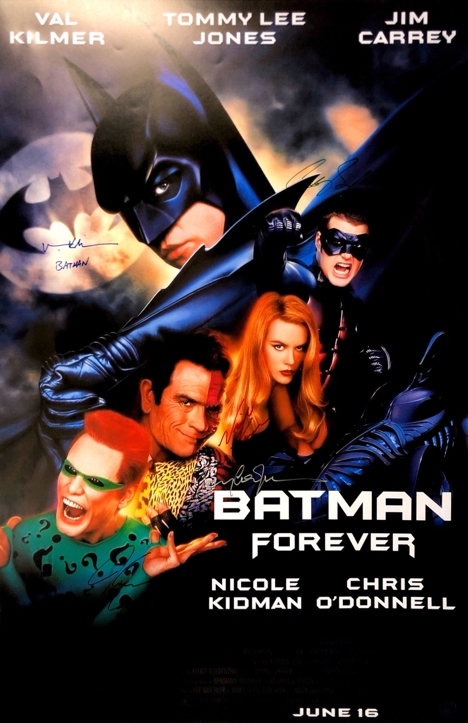 Autograph Signed Batman Forever Poster (1 of 1)