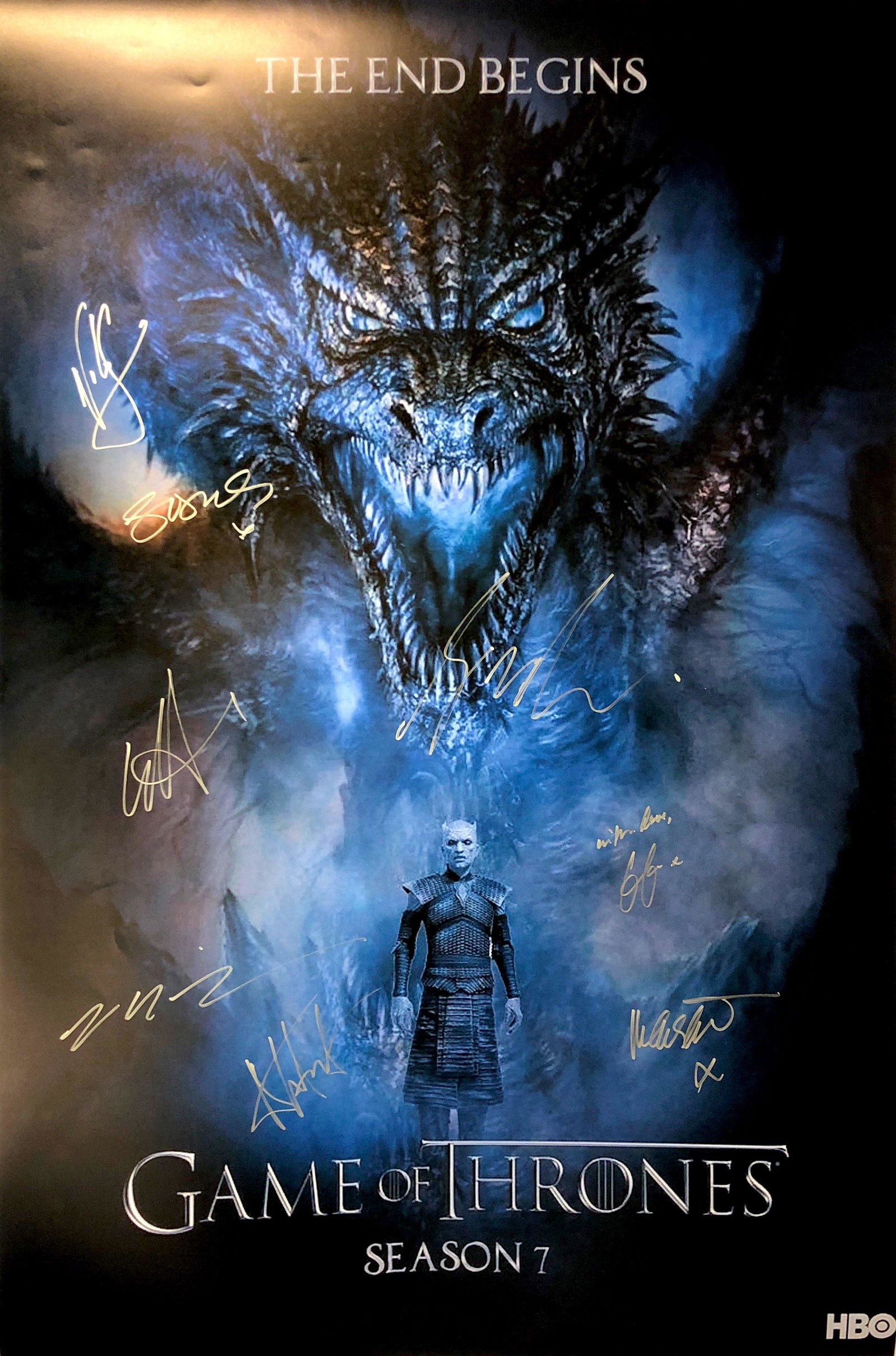Autograph Signed Game of Thrones Poster (1 of 1)