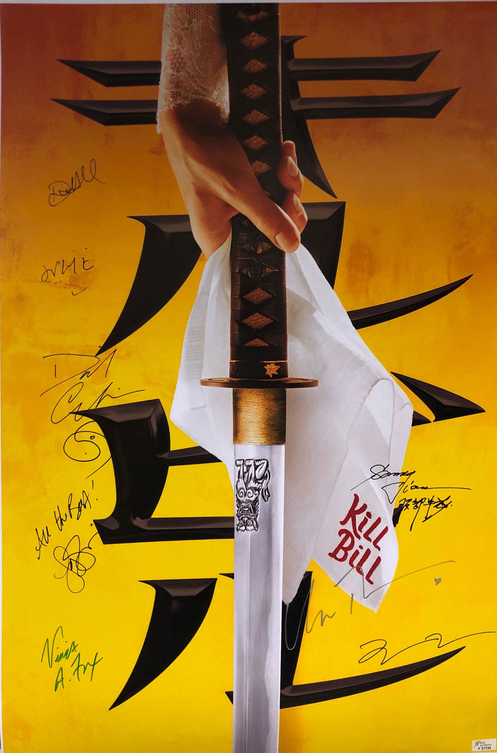 Kill Bill Uma Thurman Signed Poster (1 of 1)
