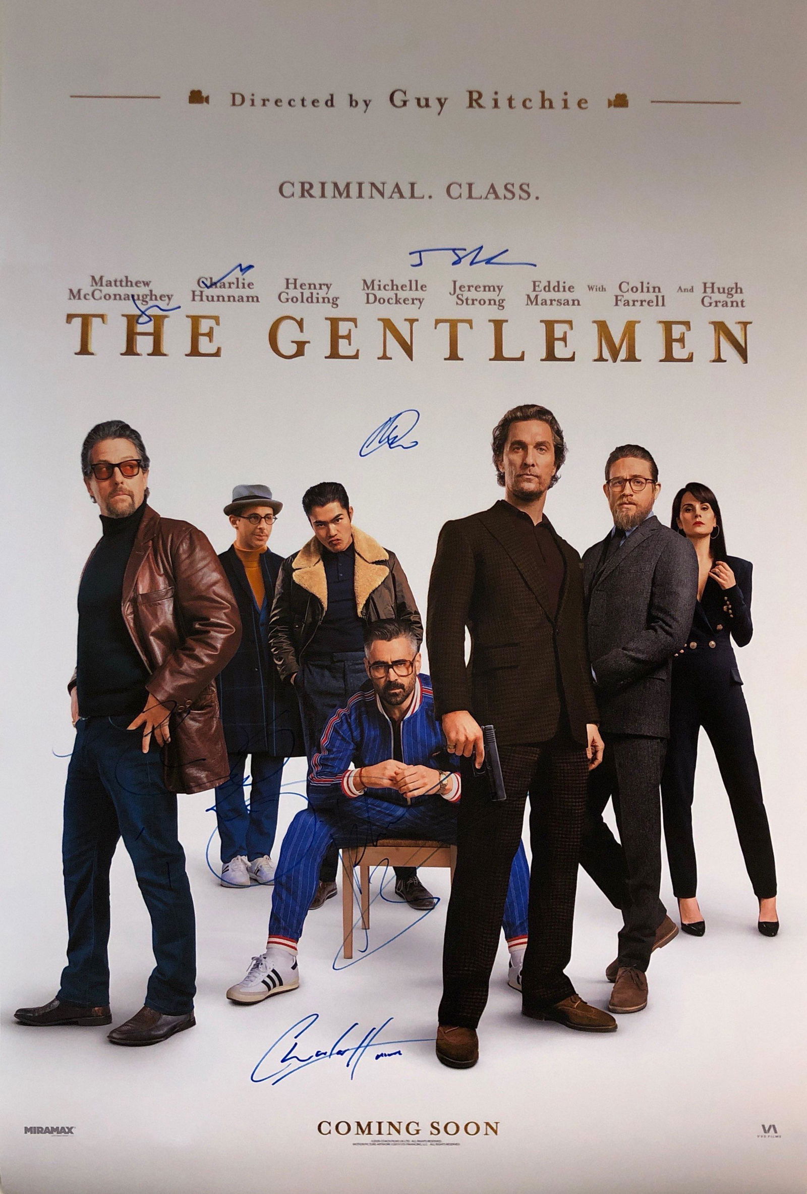 Gentlemen Matthew McConaughey Signed Poster (1 of 1)