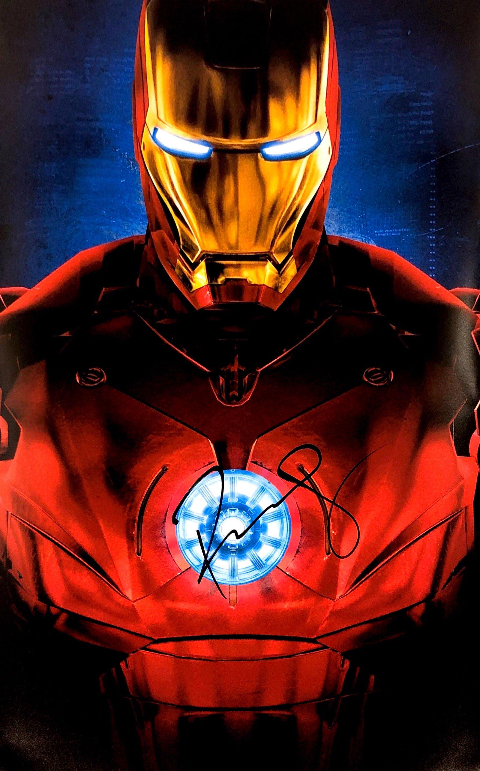 Robert Downey Jr Autograph Signed Iron Man Poster (1 of 1)