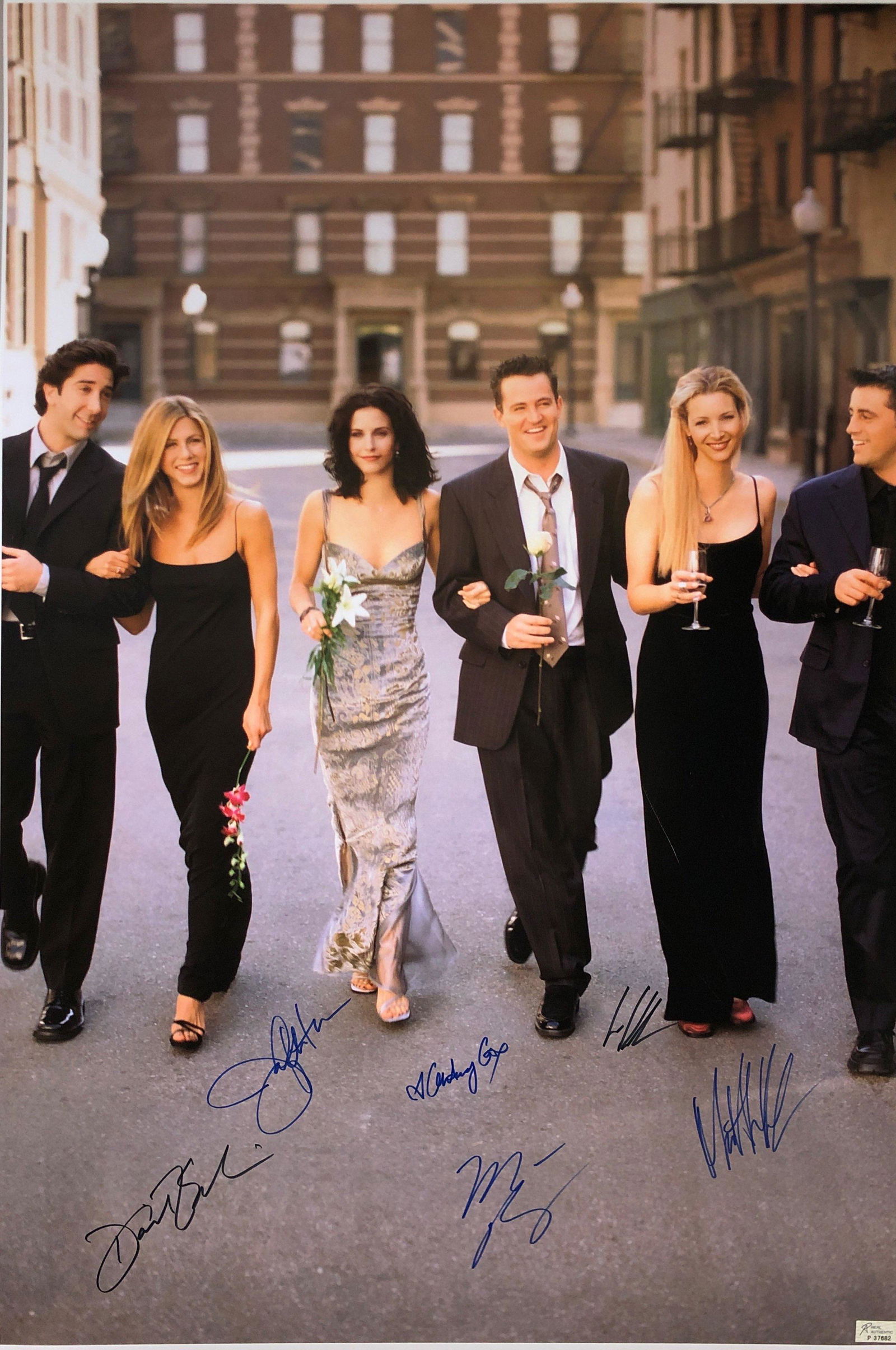 Jennifer Aniston Autograph Signed FRIENDS Poster (1 of 1)