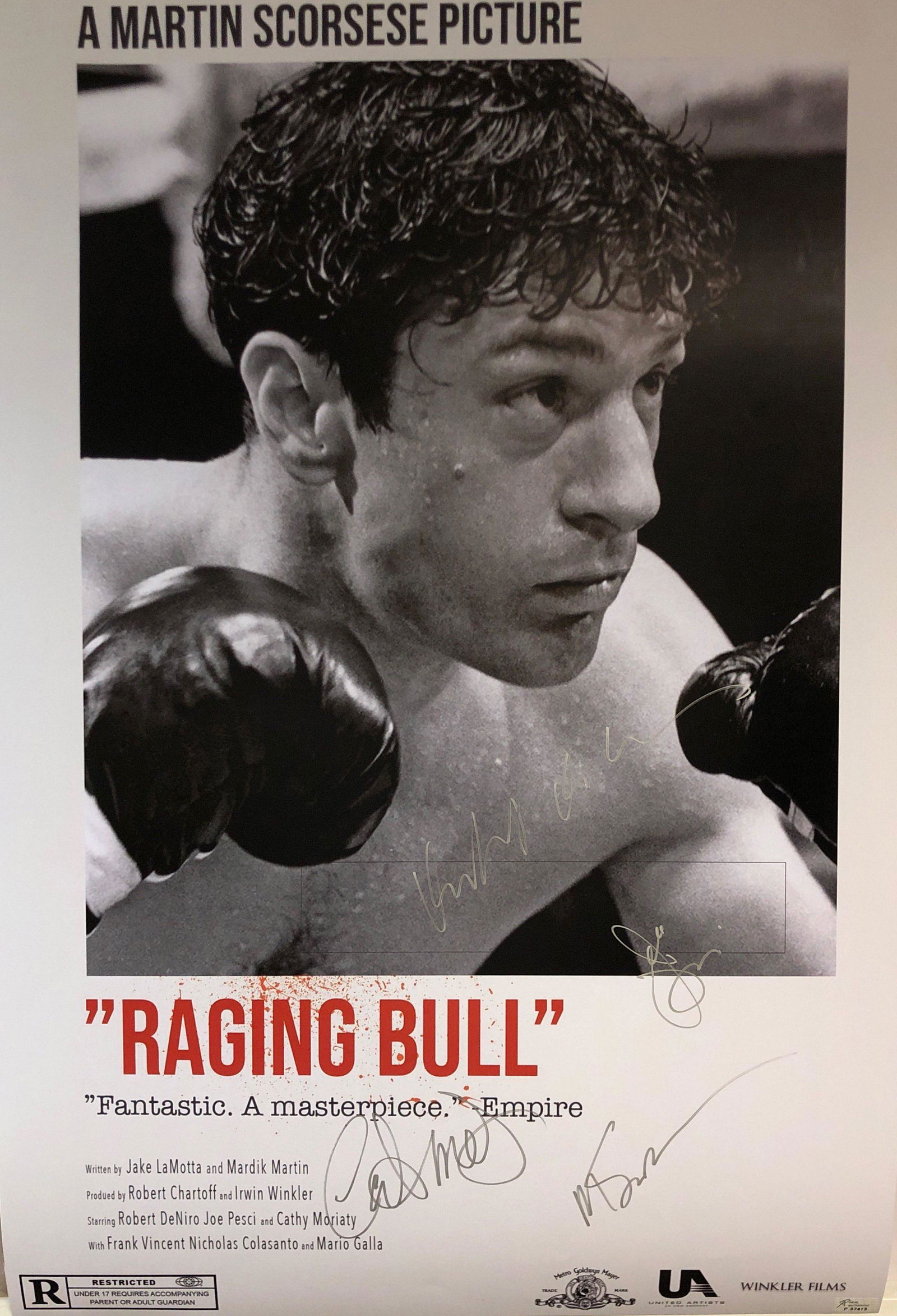 Robert De Niro Autograph Signed Raging Bull Poster (1 of 1)