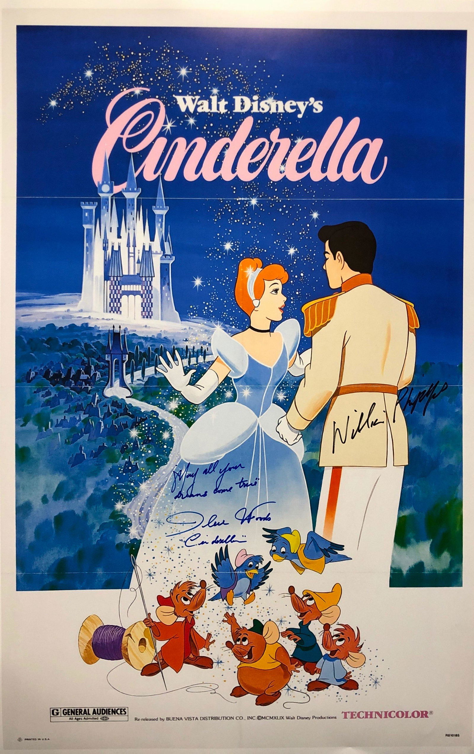 Cinderella Poster Ilene Woods William Phipps (1 of 1)