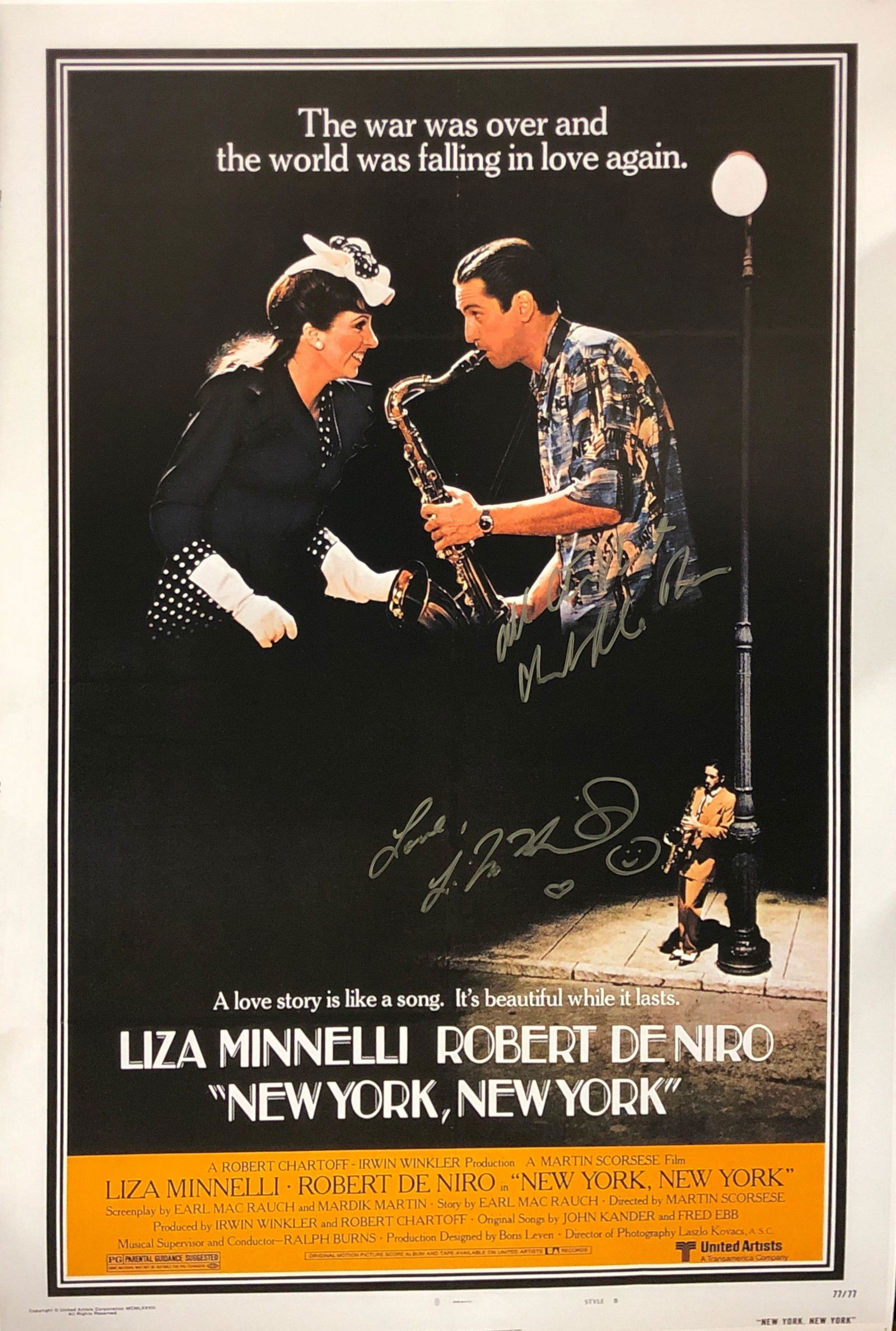 New York Robert De Niro Poster Signed (1 of 1)