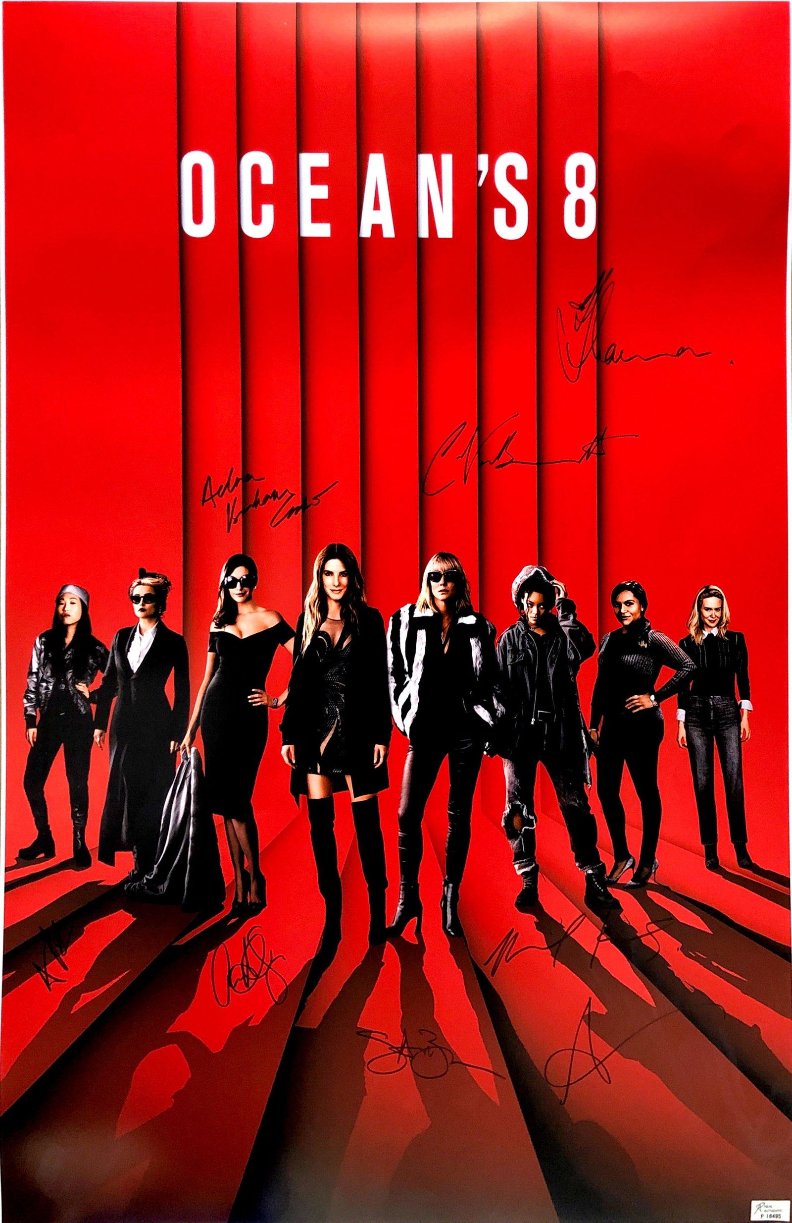 Autograph Signed Ocean 8 Poster (1 of 1)