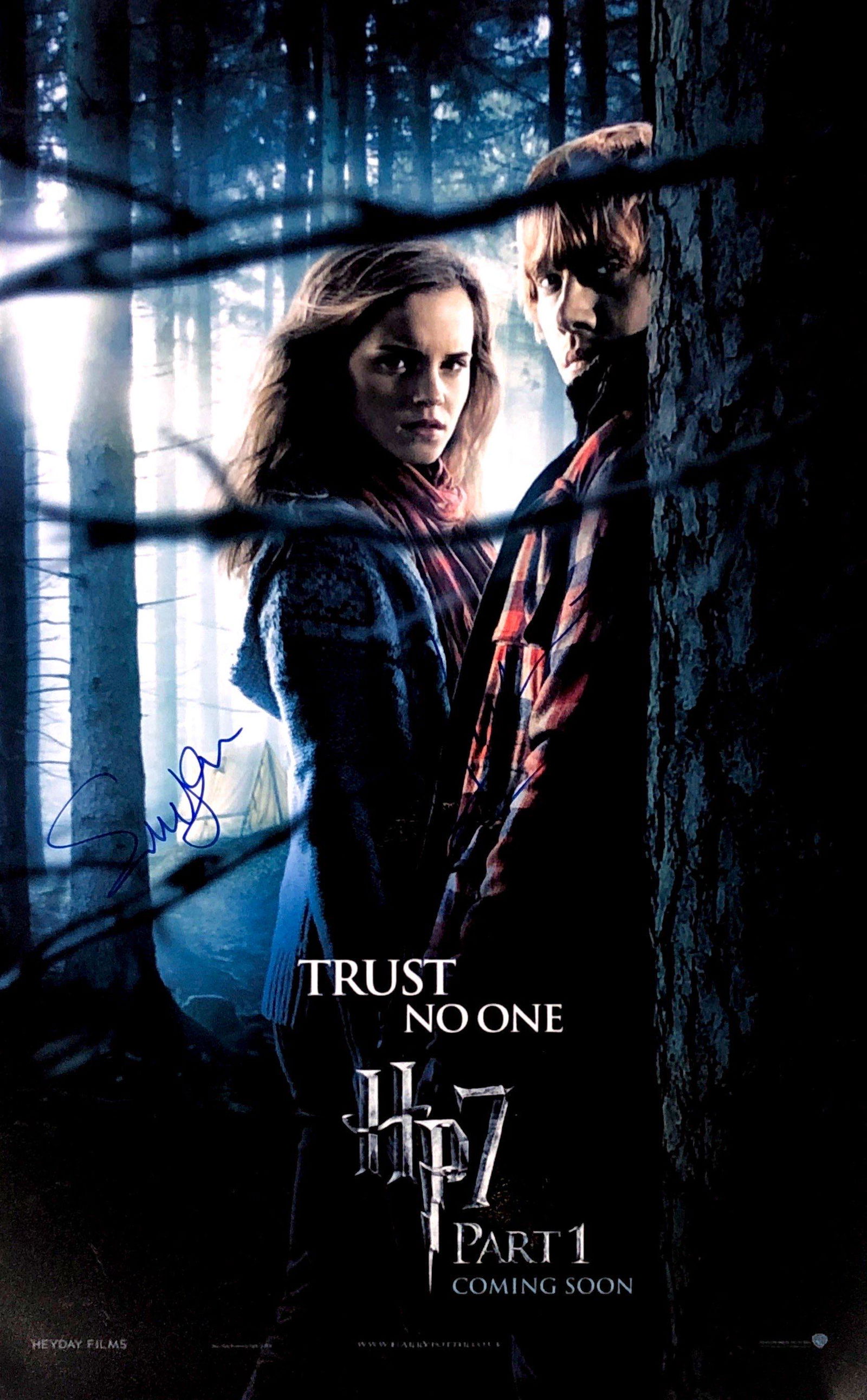 Harry Potter Emma Watson Rupert Autograph Signed Poster (1 of 1)
