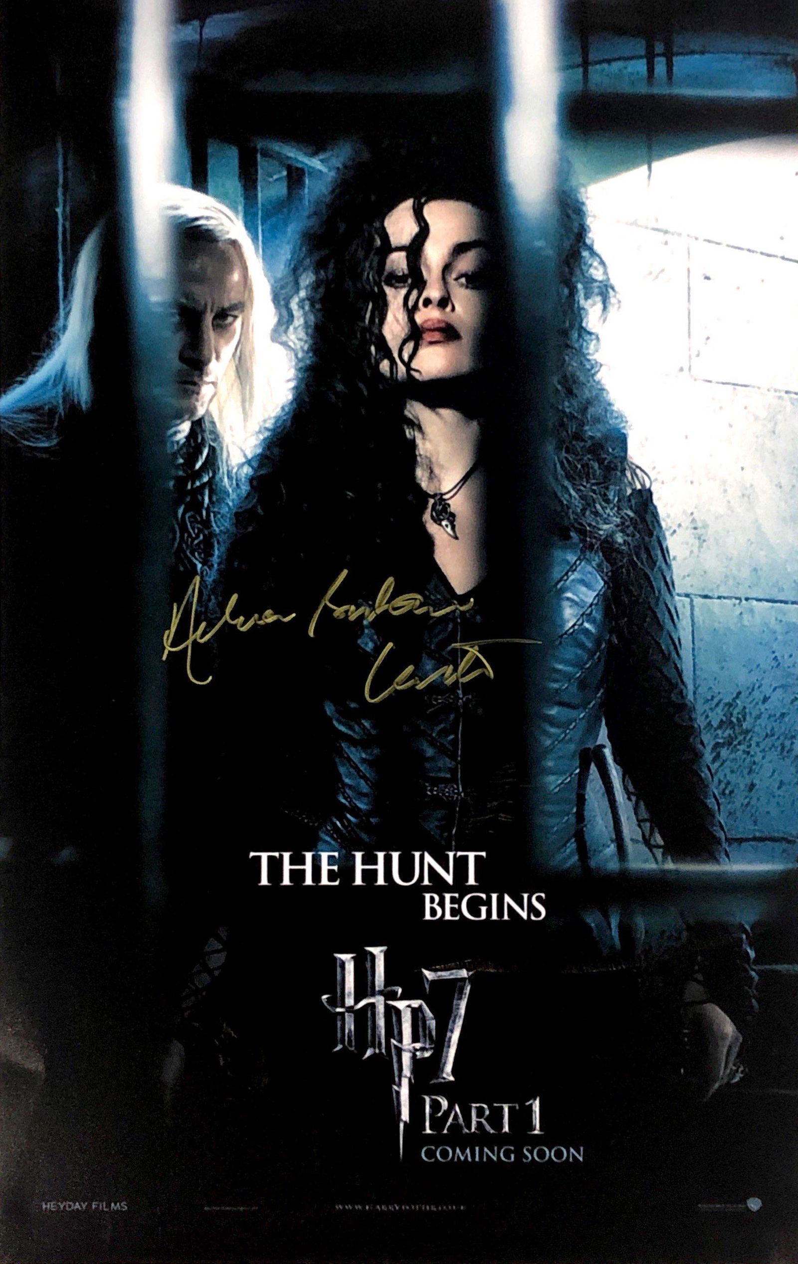 Harry Potter Helena Bonham Carter Autograph Signed (1 of 1)