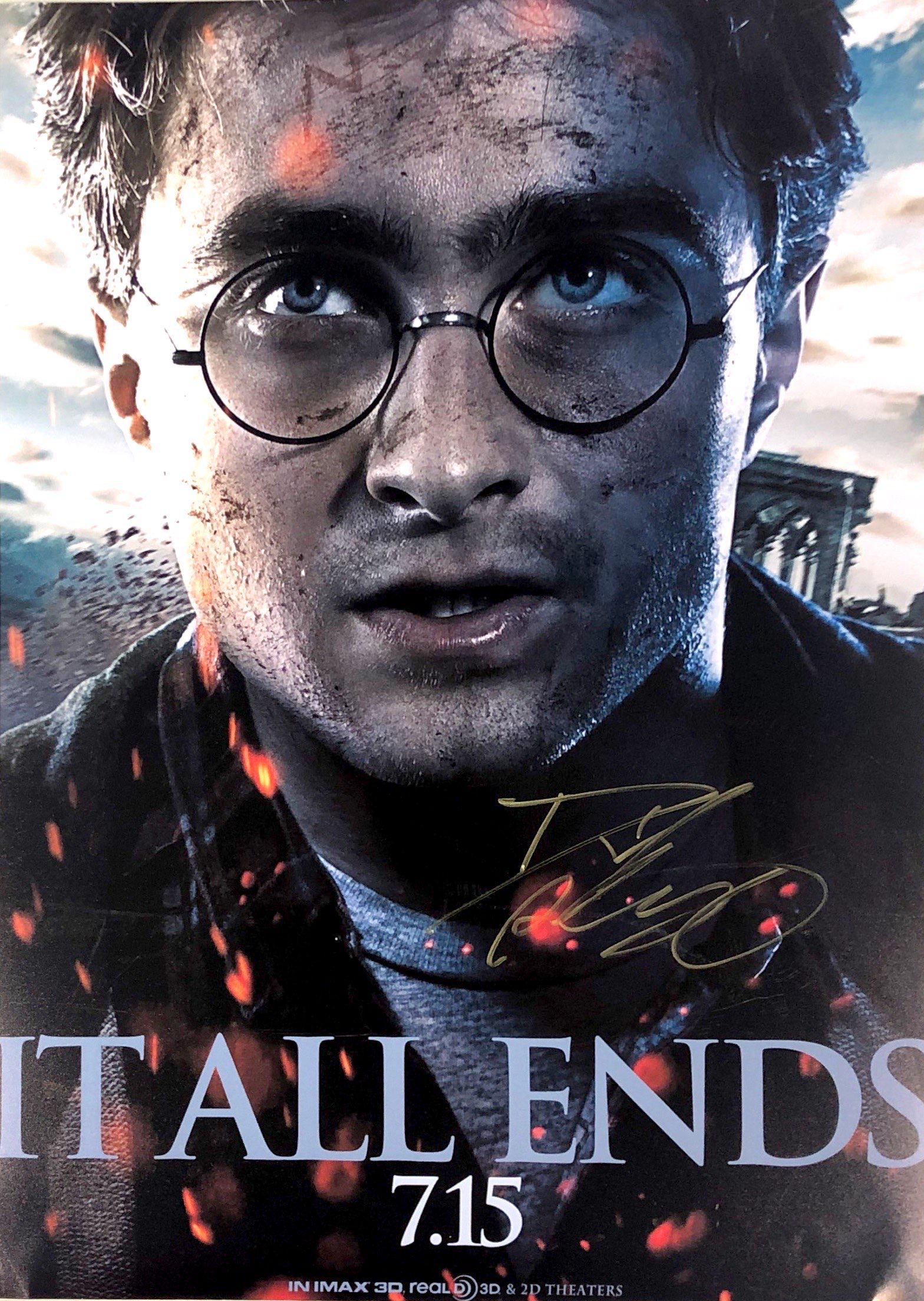 Harry Potter Daniel Radcliffe Autograph Signed Poster (1 of 1)