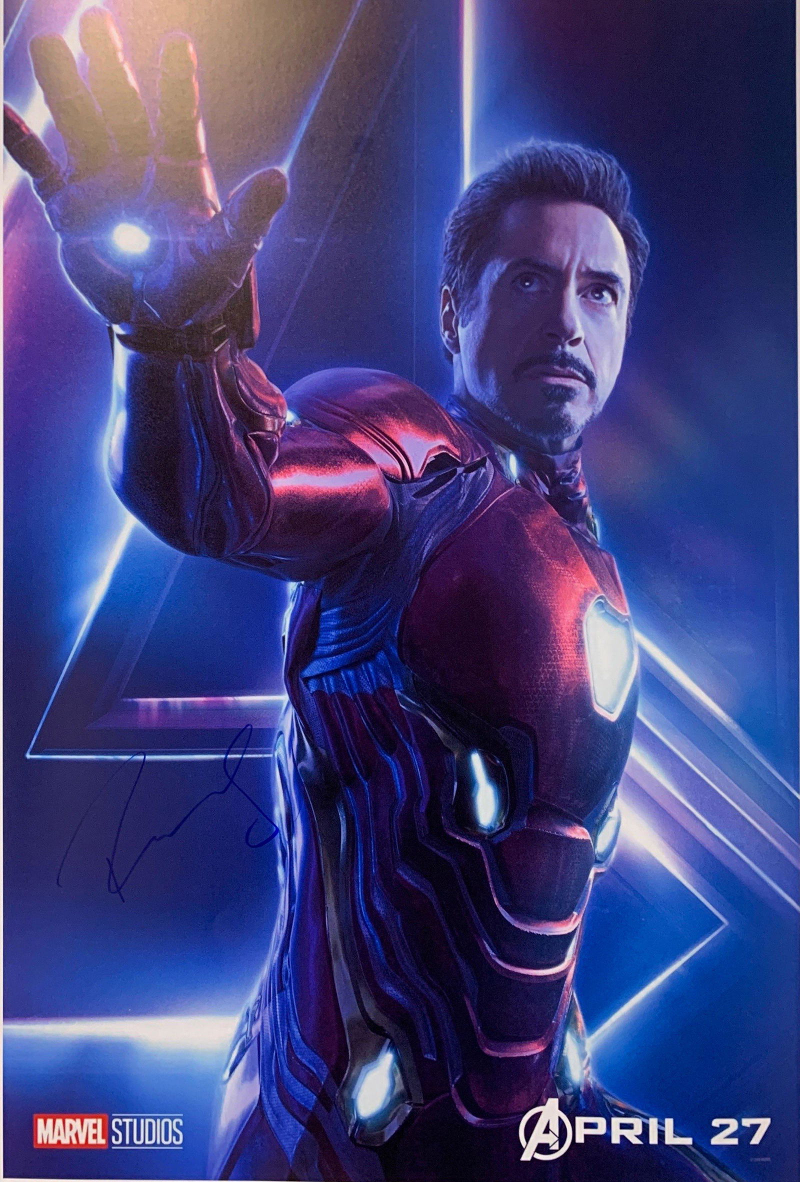 Robert Downey Jr. Autograph Signed Avengers Poster (1 of 1)