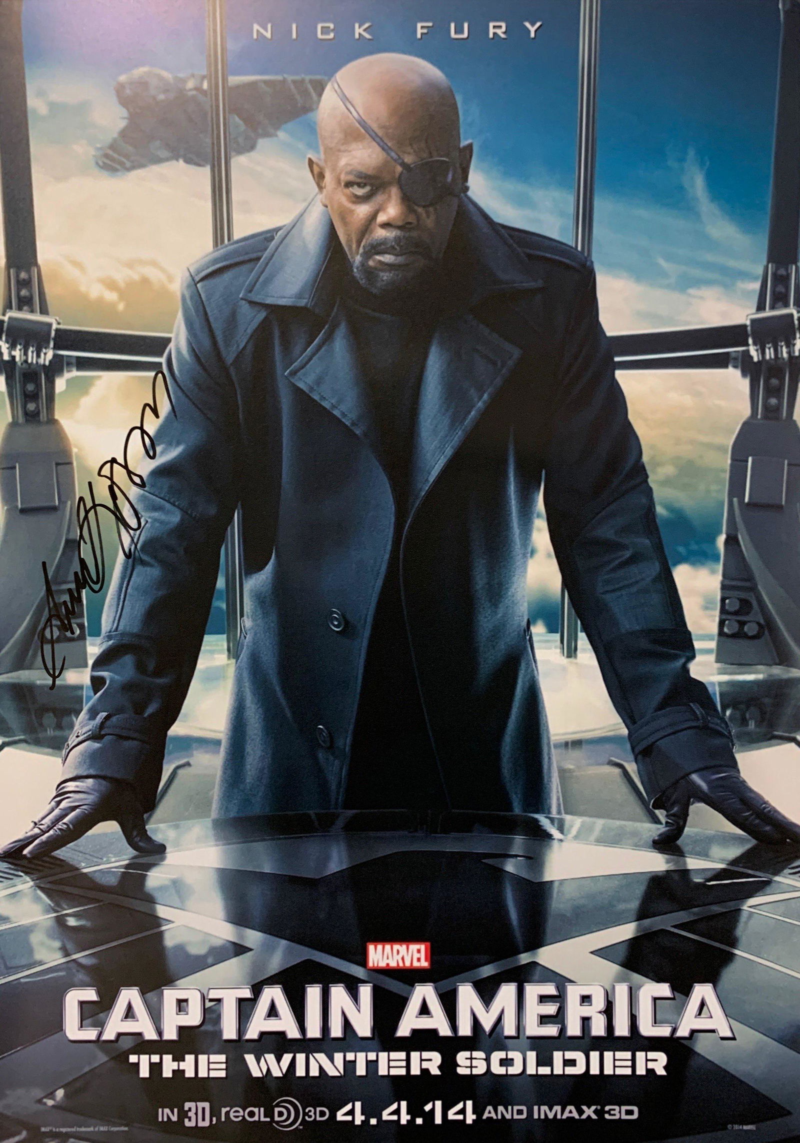 Samuel L Jackson Autograph Signed Avengers Poster (1 of 1)