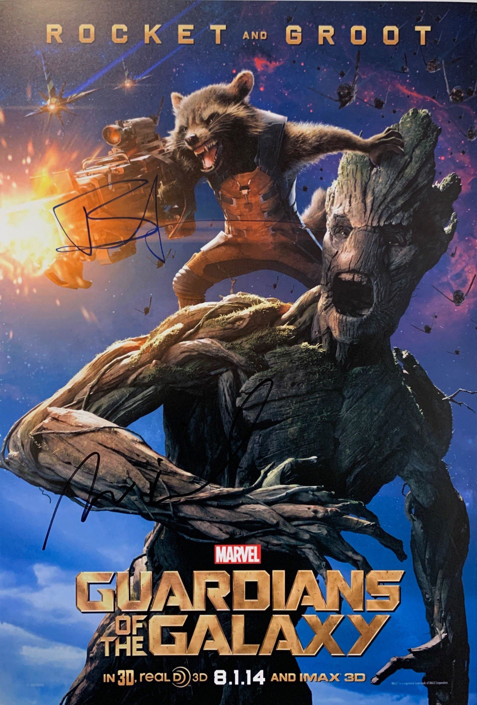 Vin Diesel Autograph Signed Guardians of the Galaxy (1 of 1)