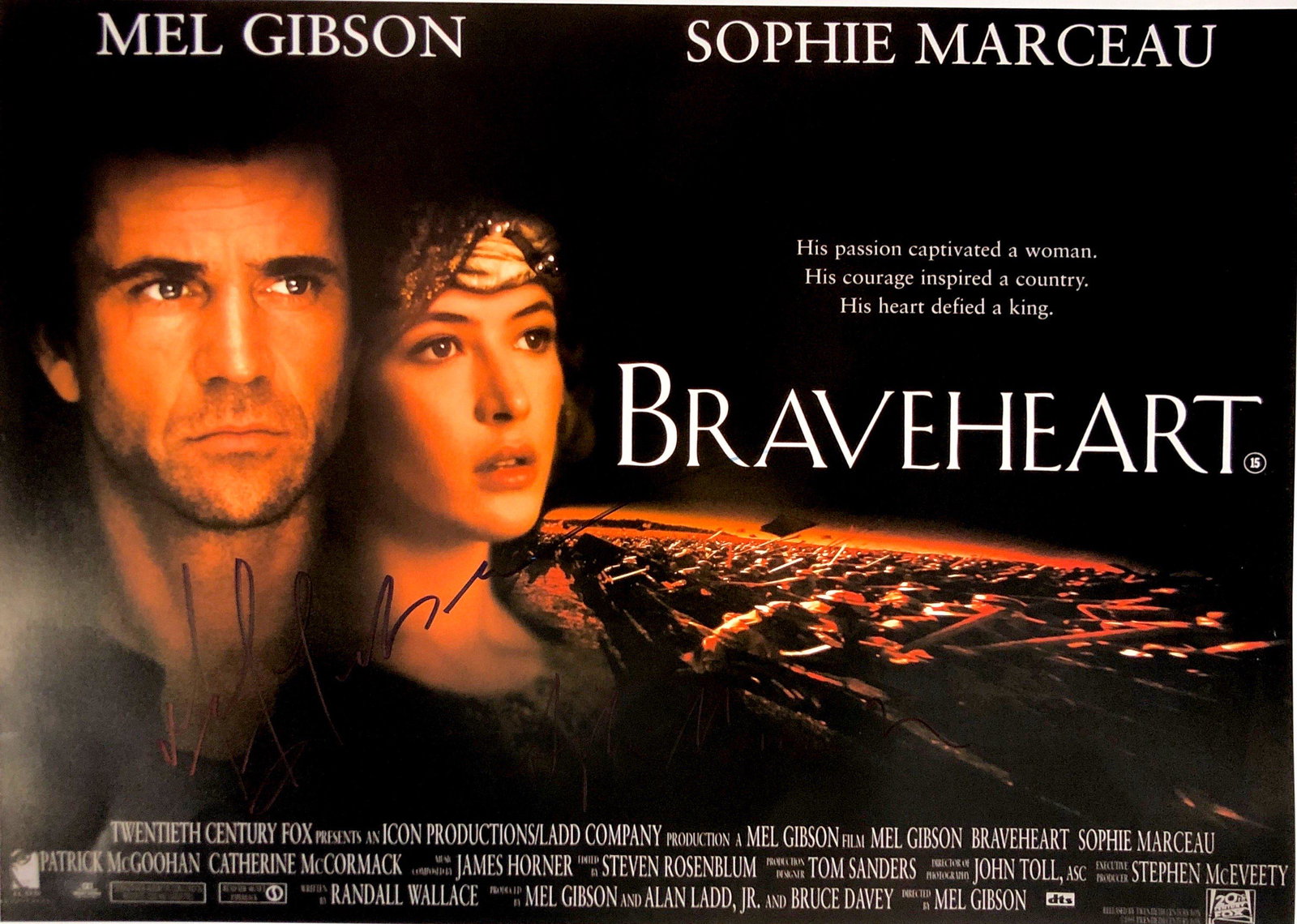 Autograph Signed Braveheart Poster (1 of 1)