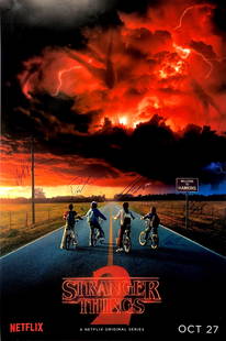 Autograph Signed Stranger Things 2 Poster: Category: Autograph CollectiblesAutograph Includes: Winona Ryder, David Harbour, Natalia Dyer, Caleb McLaughlin, Millie Bobby Brown, Finn Wolfhard, Charlie Heaton, Noah Schnapp, Gaten Matarazzo,