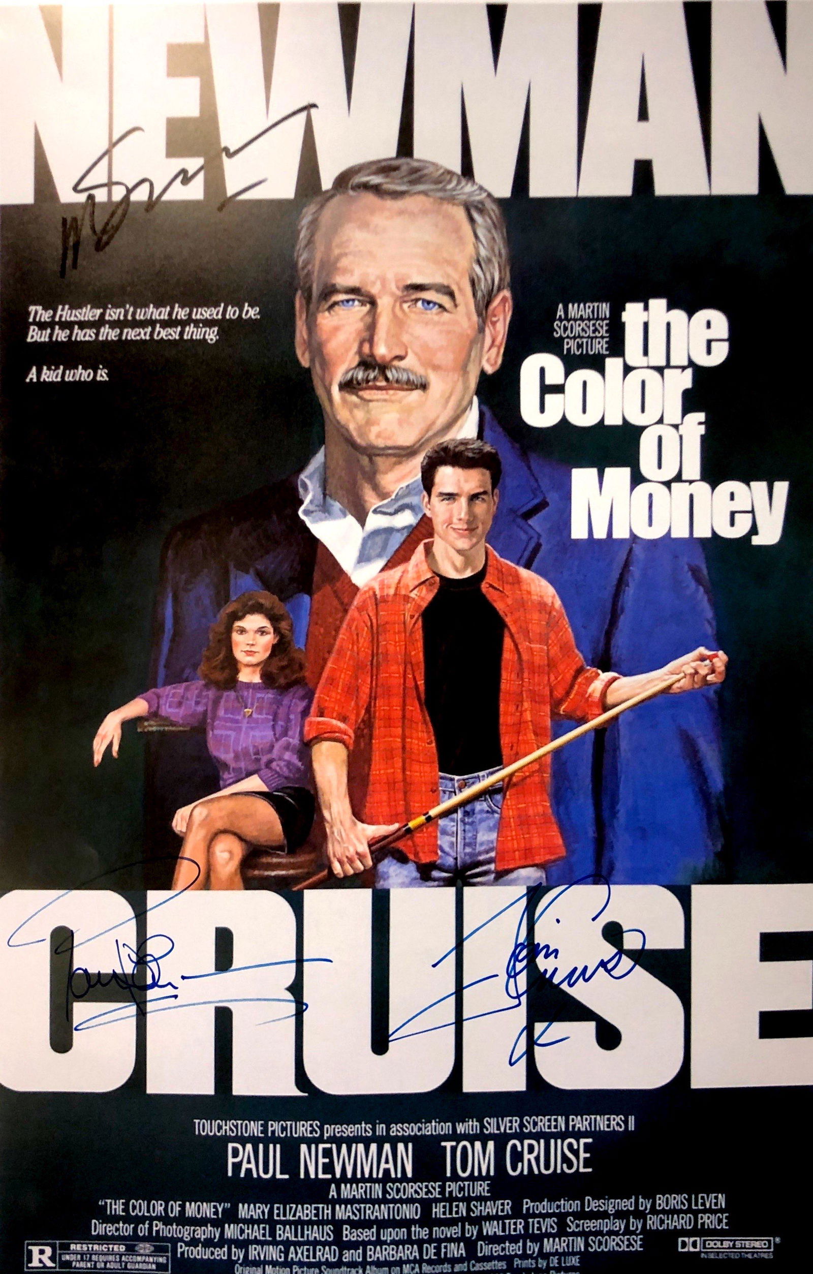 Autograph Signed Color of Money Poster (1 of 1)