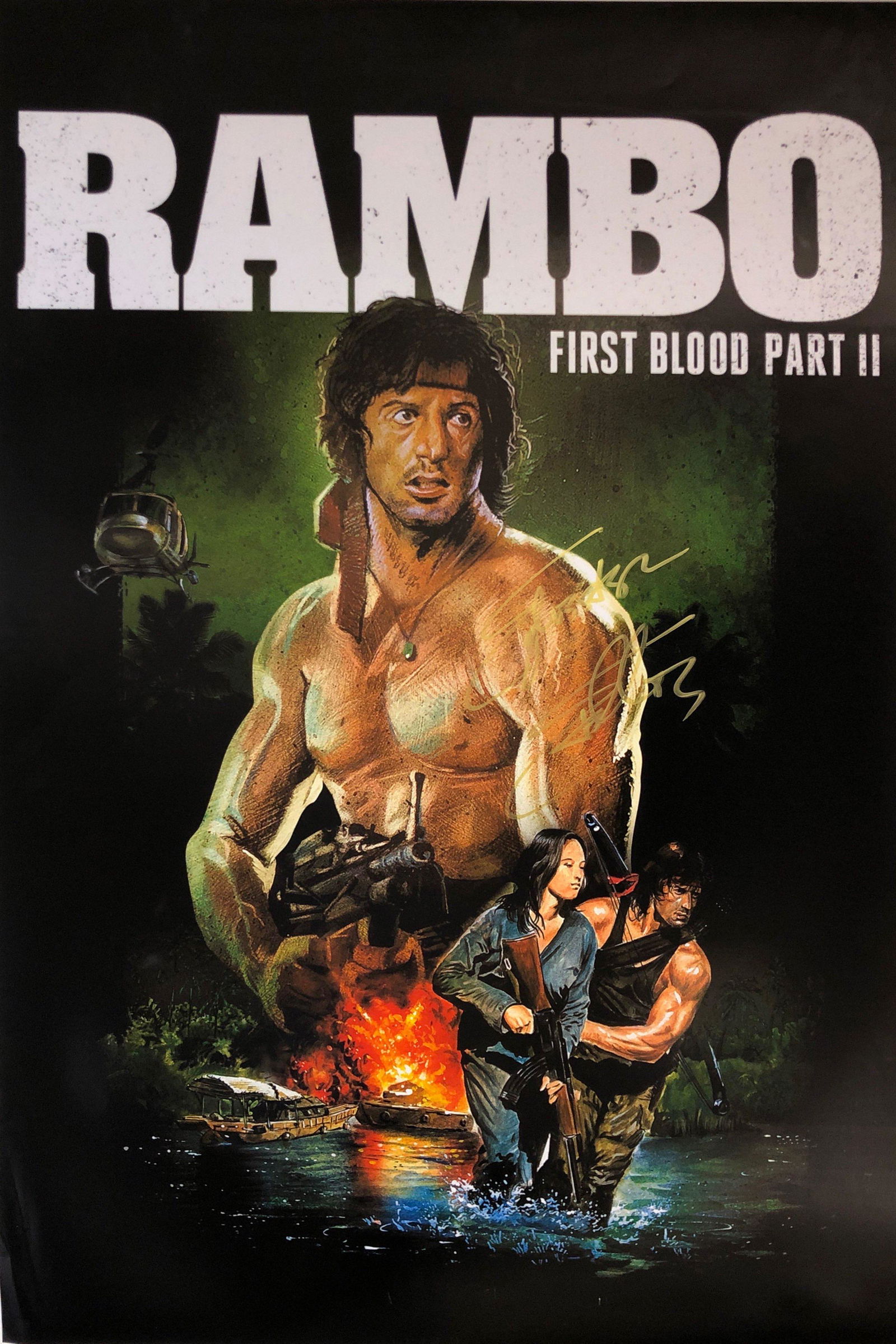 Rambo Sylvester Stallone Signed Poster (1 of 1)