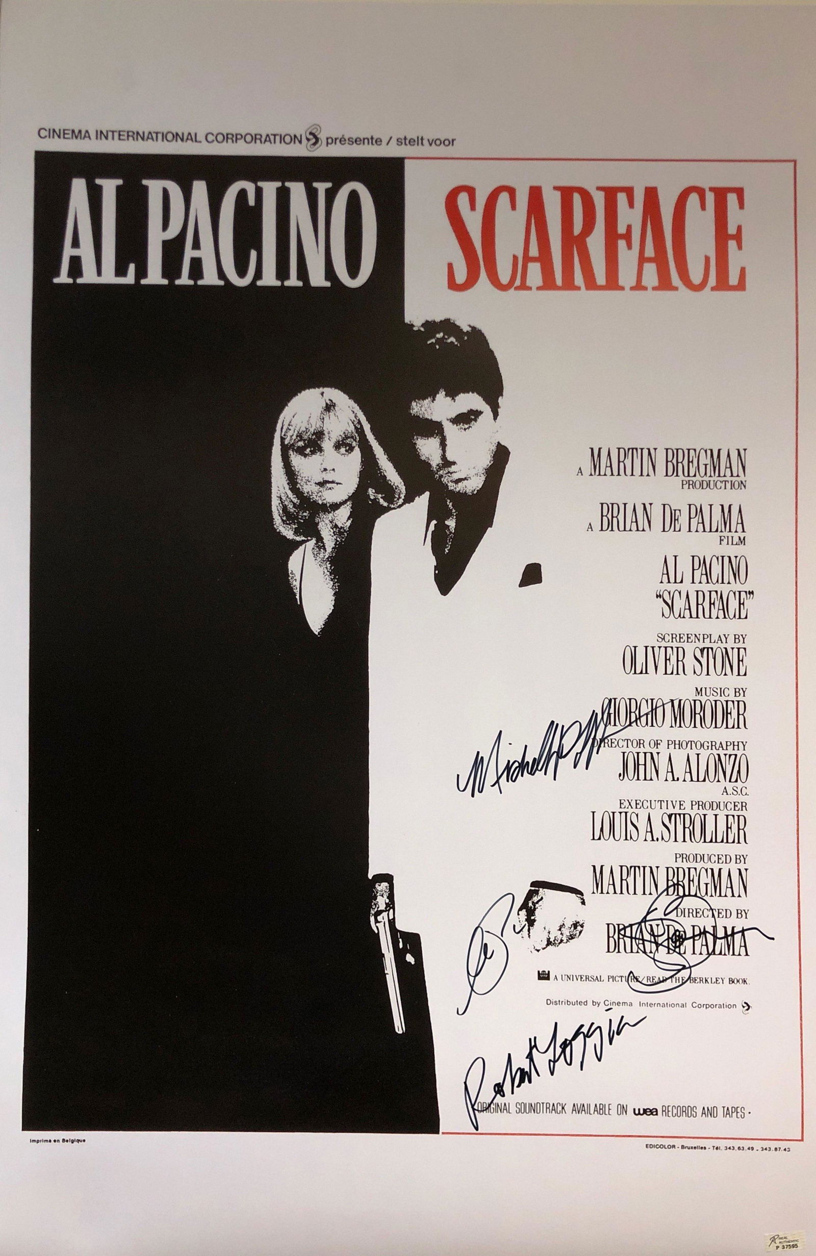 Scarface Al Pacino Signed Poster (1 of 1)