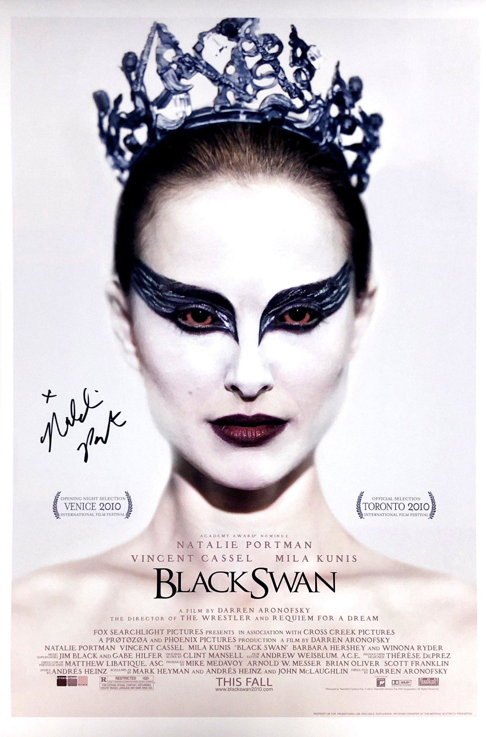Natalie Portman Autograph Signed Black Swan Poster (1 of 1)