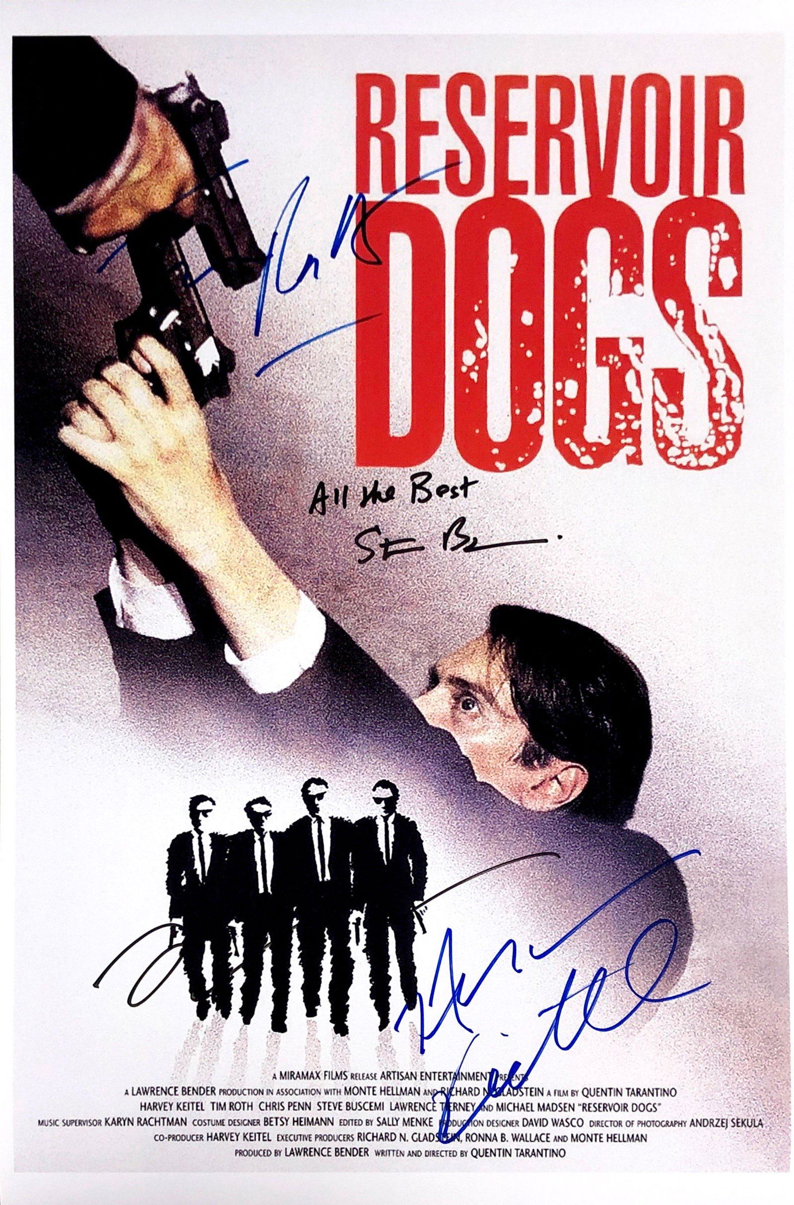 Tim Roth Harvey Keitel Autograph Signed Reservoir Dogs (1 of 1)