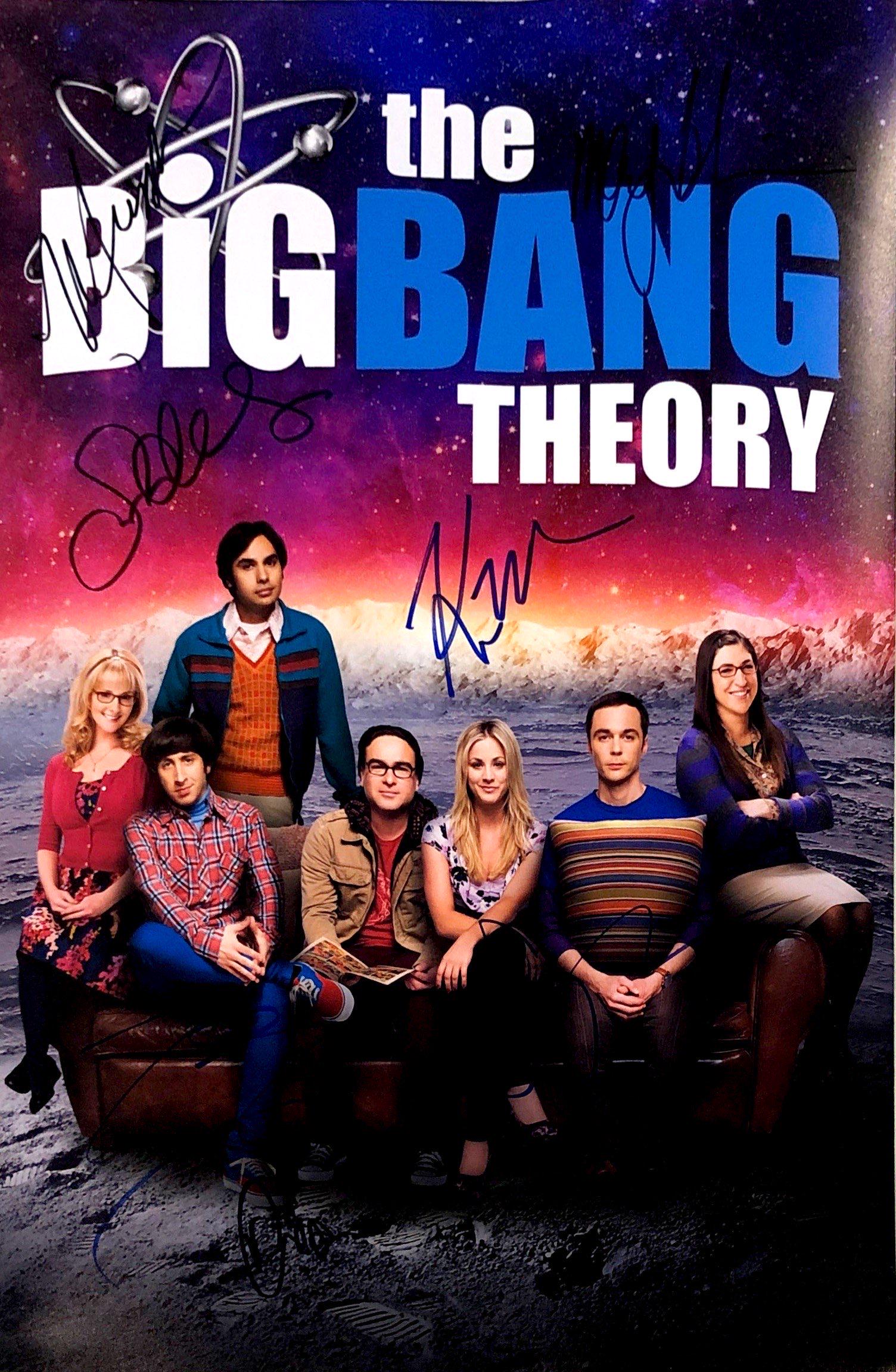 Jim Parsons Autograph Signed Big Bang Thoeory Poster (1 of 1)