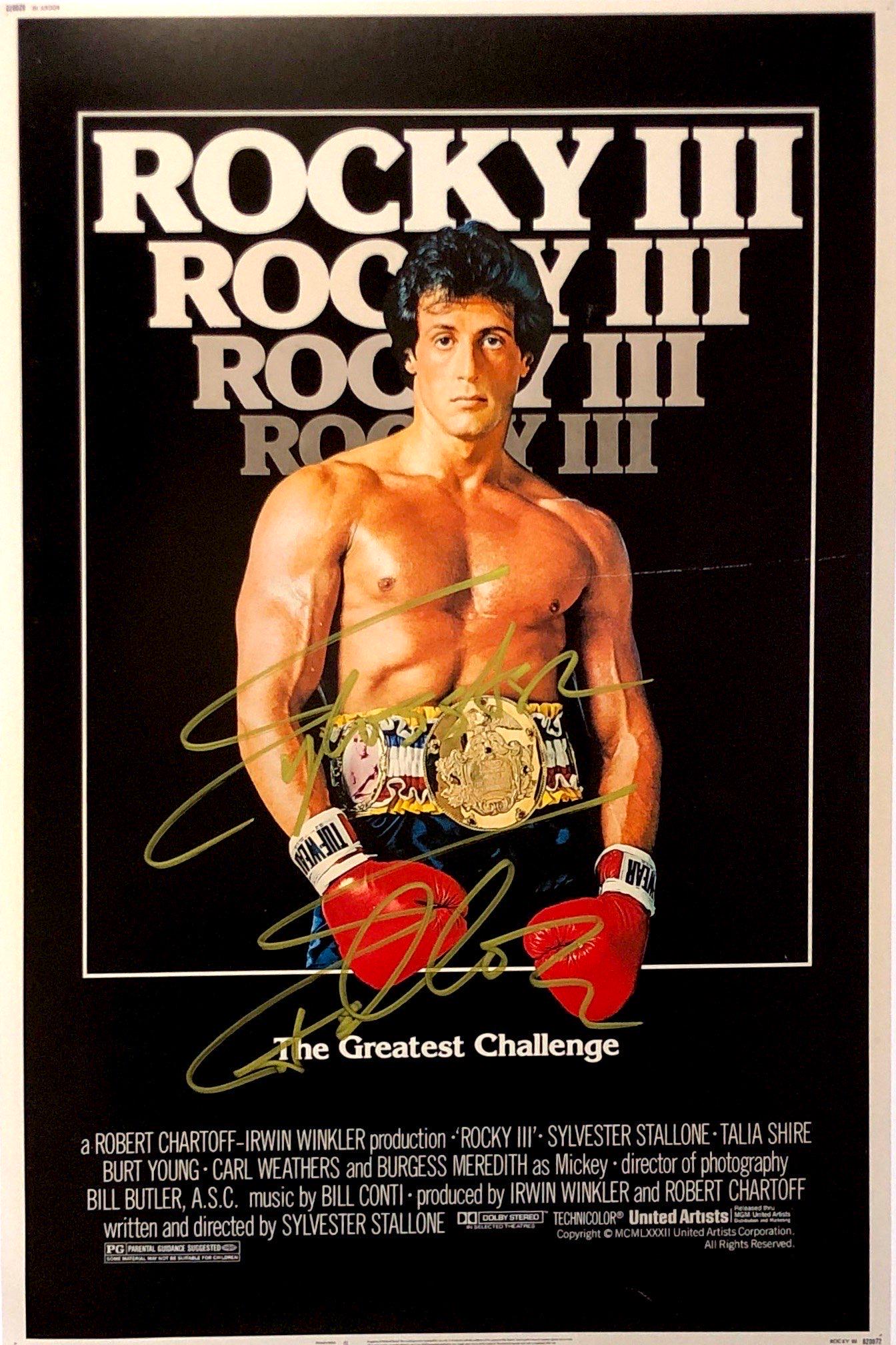 Sylvester Stallone Autograph Signed Rocky Poster (1 of 1)