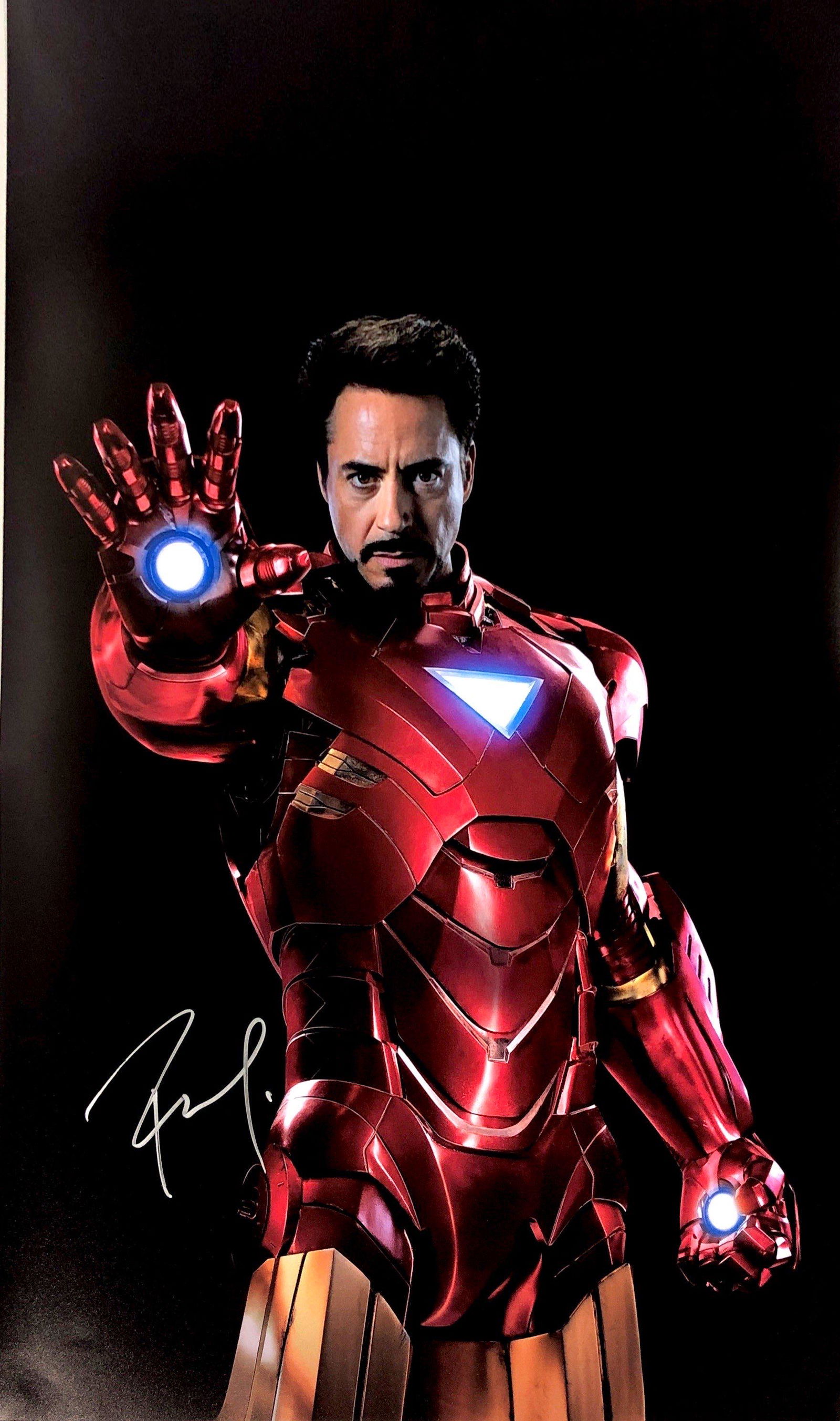 Robert Downey Jr Autograph Signed Iron Man Poster (1 of 1)