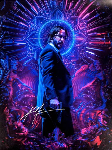 JOHN WICK Chapter 2 Cast(x6) Authentic Hand-Signed Keanu Reeves