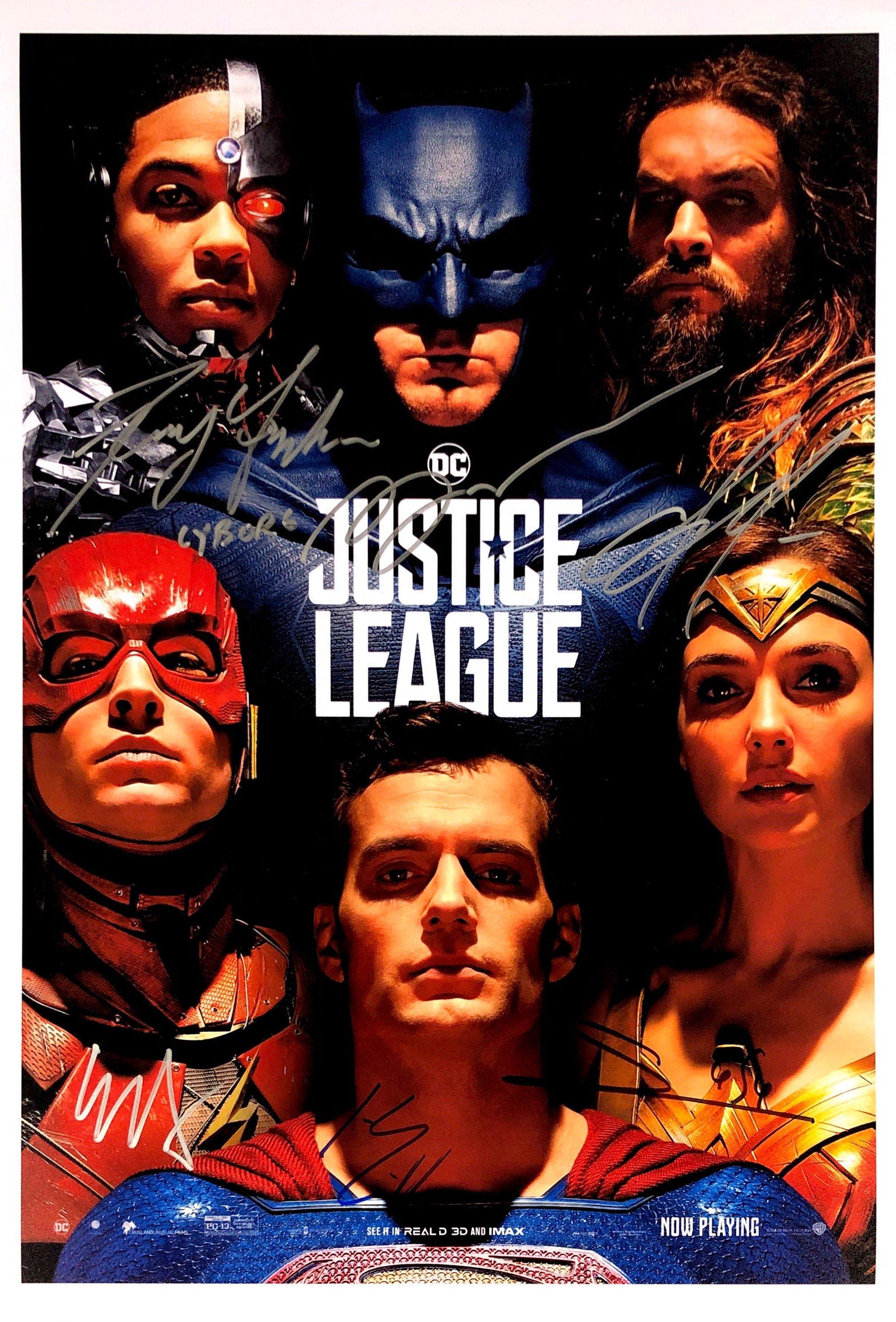 Gal Gadot Henry Cavill Autograph Signed Justice League (1 of 1)