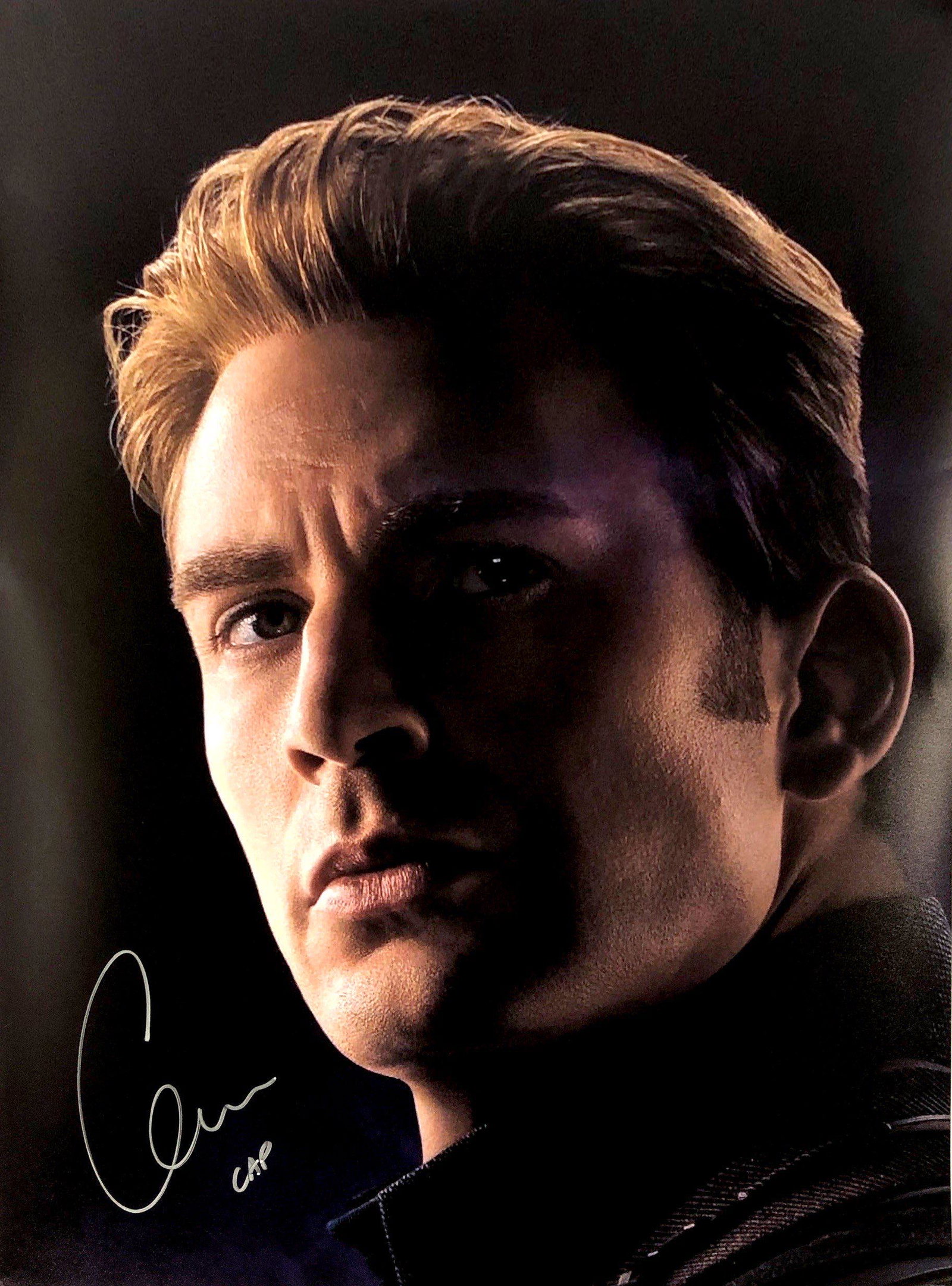 Chris Evans Autograph Signed Avengers Poster (1 of 1)