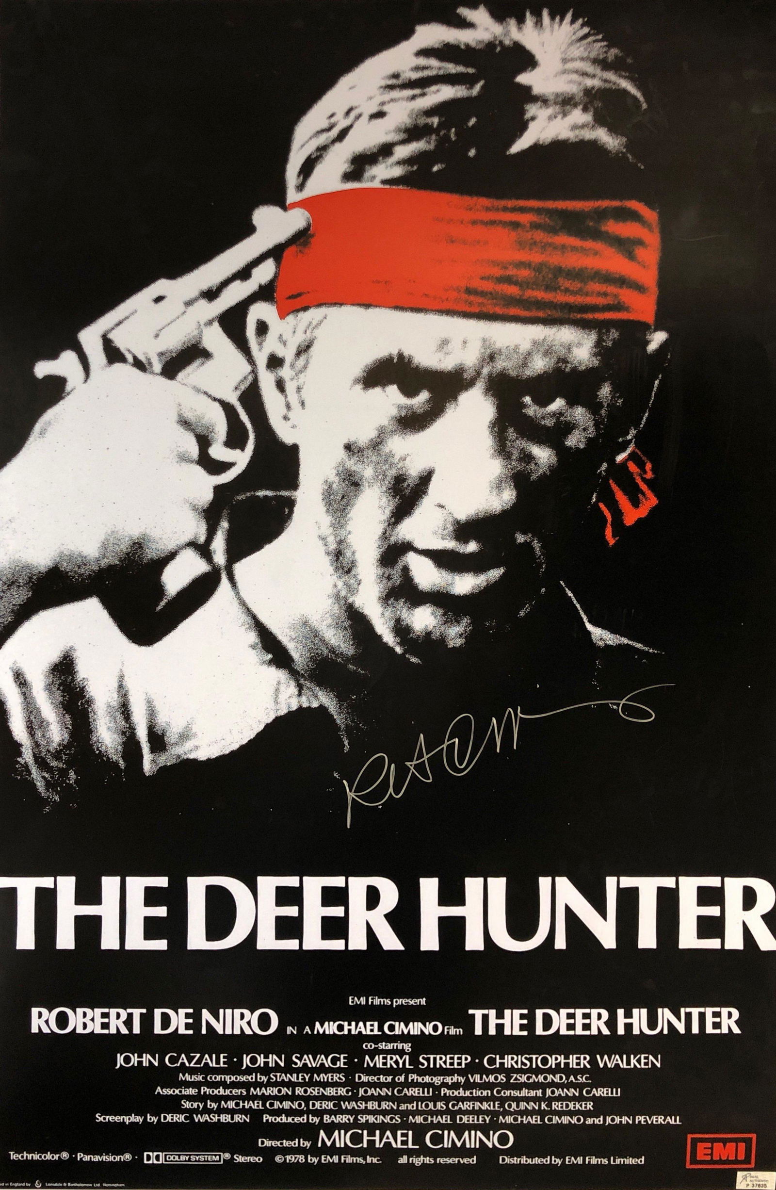 Robert De Niro Autograph Signed Deer Hunter Poster (1 of 1)