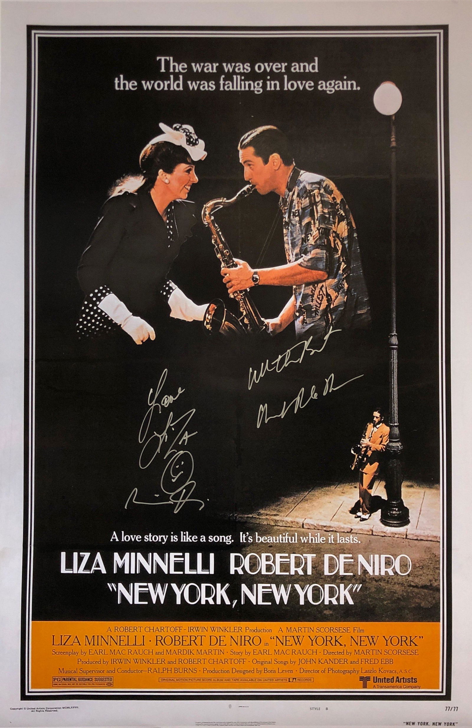 Robert De Niro Autograph Signed New York New York (1 of 1)