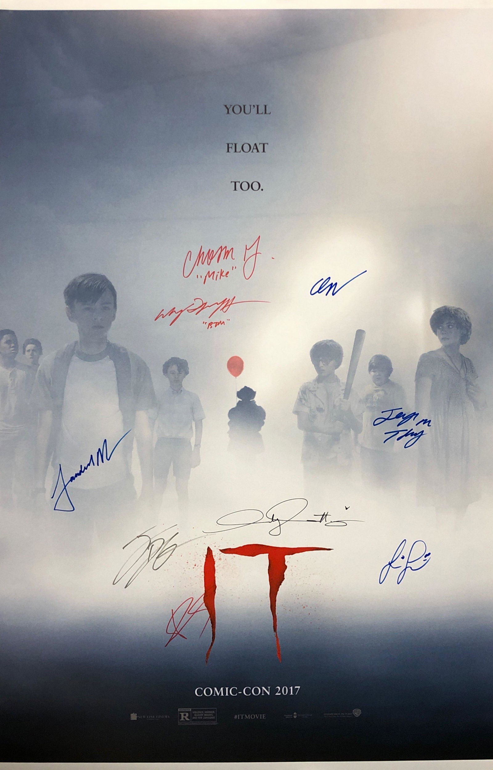 IT Poster Bill Skarsgard Autographed Signed (1 of 1)
