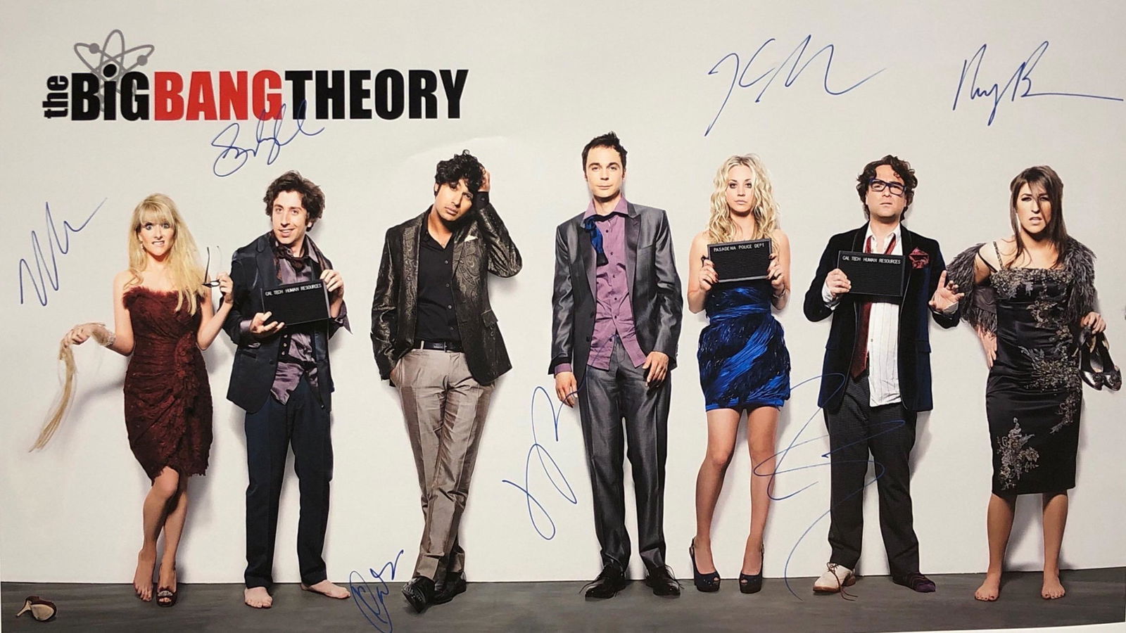 Big Bang Theory Poster Cuoco Jim Parsons Signed (1 of 1)