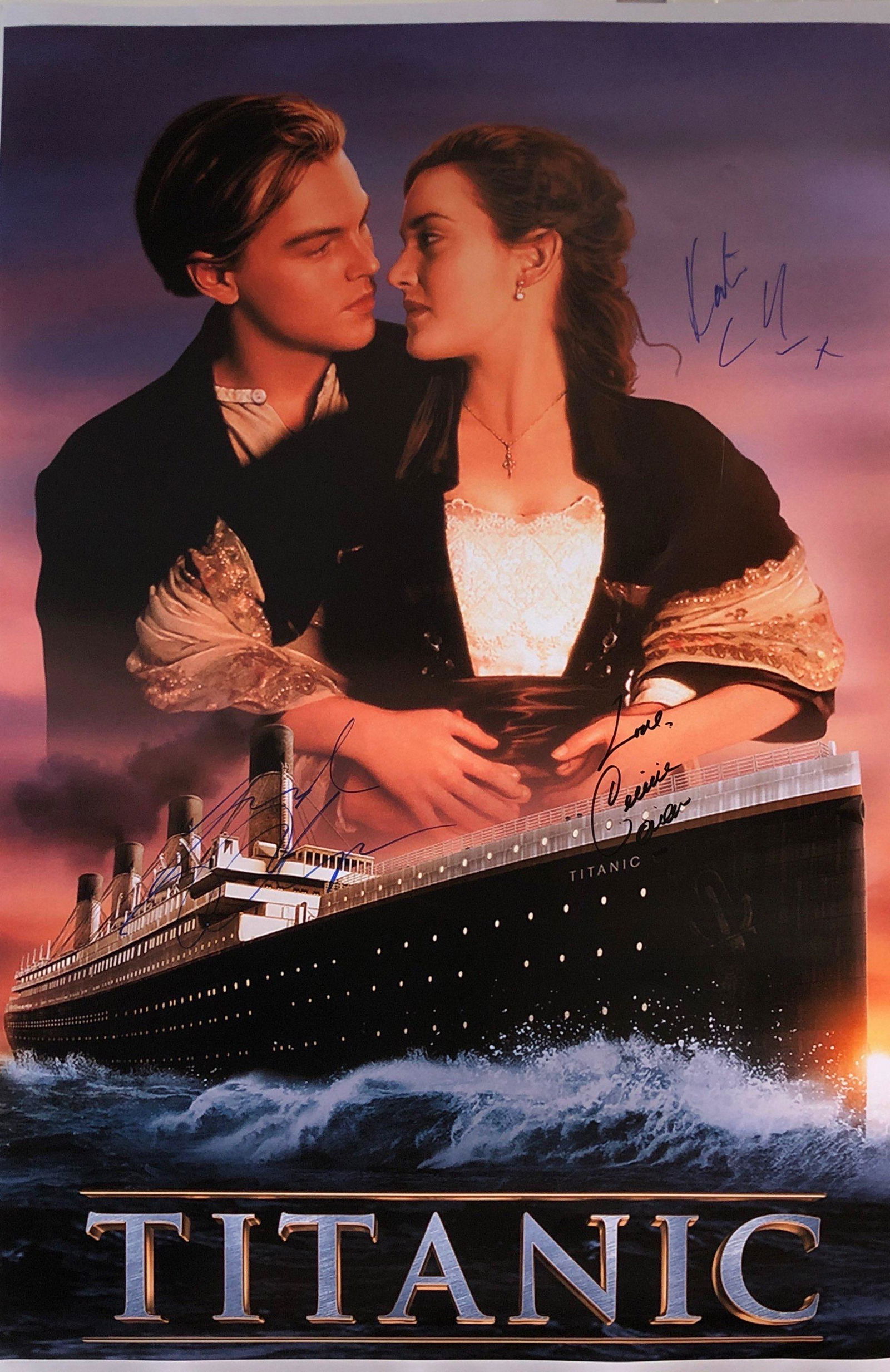 Titanic Poster Signed Kate Winslet (1 of 1)