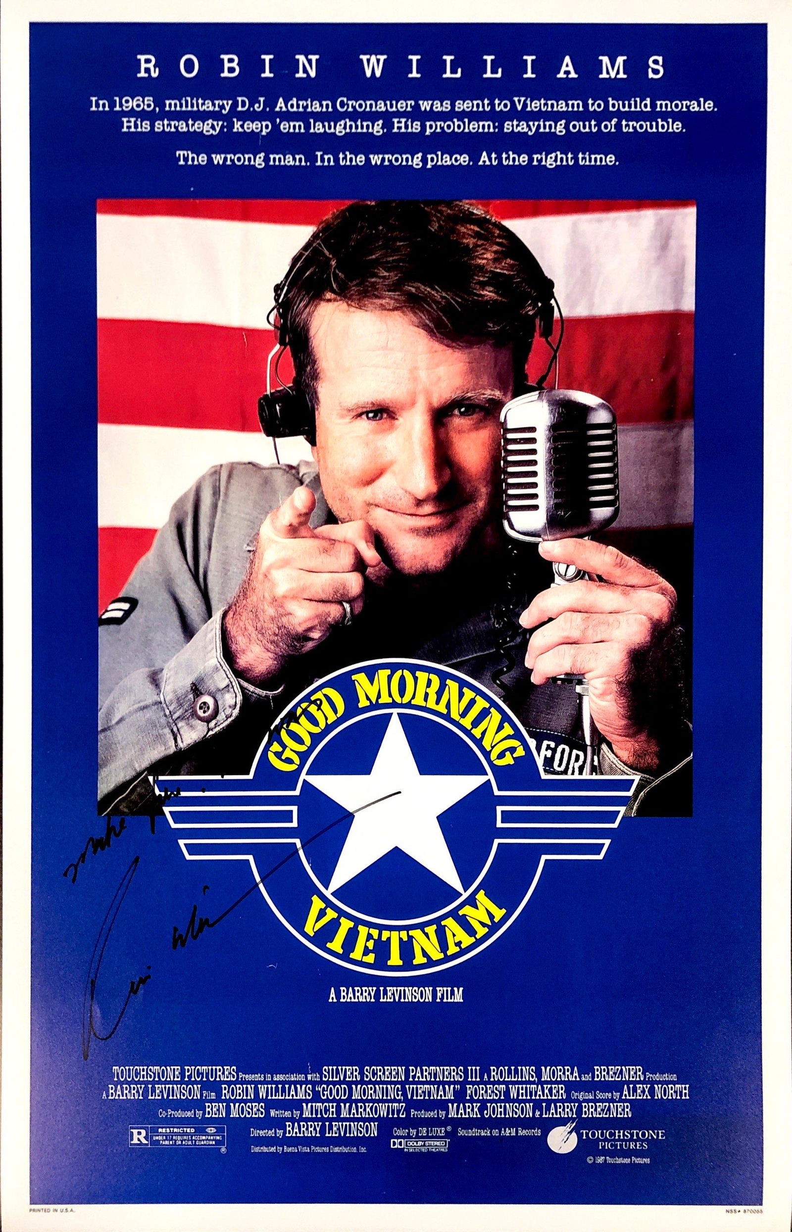 Autograph Signed Robin Williams Poster (1 of 1)