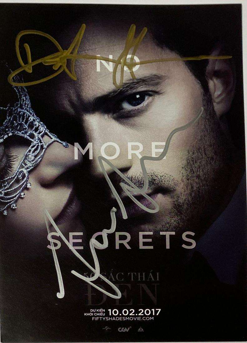Fifty Shades Darker Autograph Signed Promo Card (1 of 2)