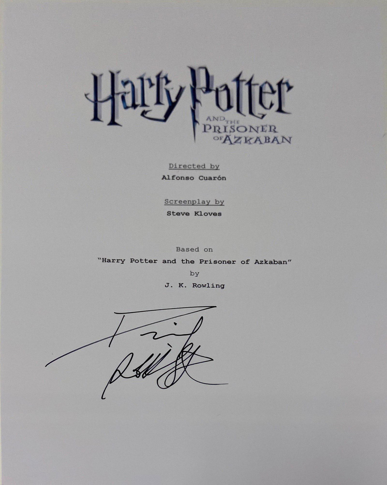Autograph Signed Harry Potter Prisoner of Azkaban: Category: Autograph CollectiblesAutograph Includes: Daniel RadcliffeUnframed Vertified and Excellent ConditionDetails are as shown in the photos Please kindly read our Terms before bidding