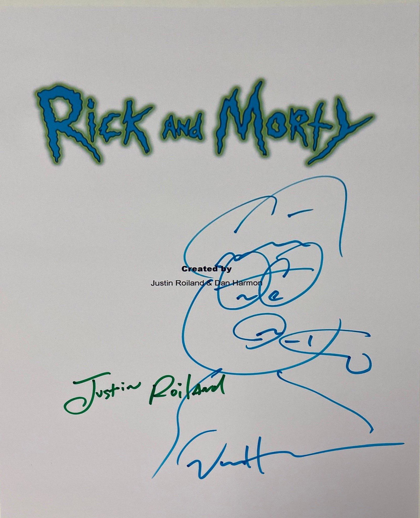 Autograph Signed Rick and Morty Script Cover: Category: Autograph CollectiblesAutograph Includes: Justin Roiland, Dan HarmonUnframed Vertified and Excellent ConditionDetails are as shown in the photos Please kindly read our Terms before bidding