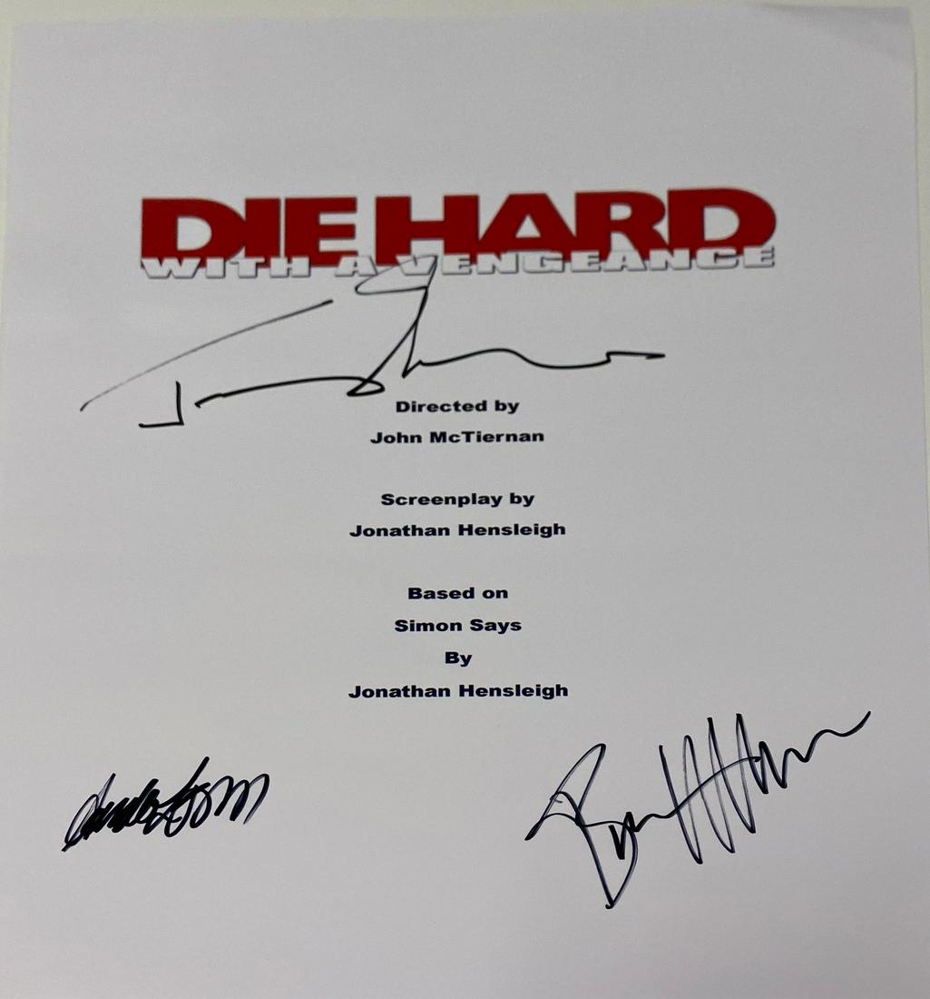 Autograph Signed Die Hard Script Cover (1 of 1)